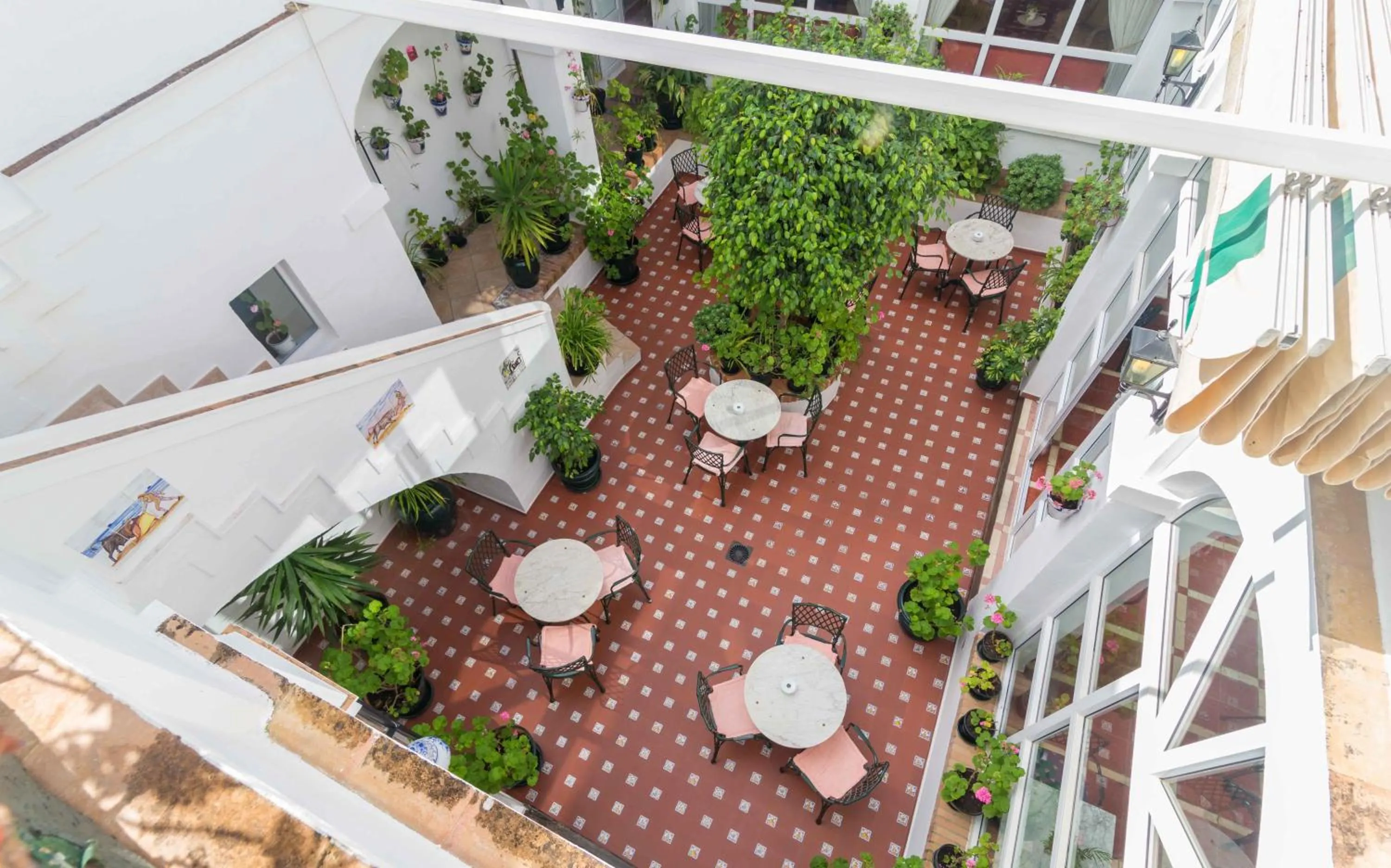 Patio in Hotel Los Olivos