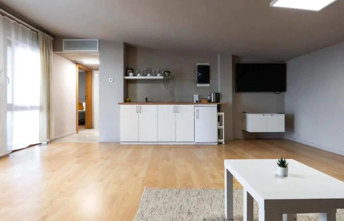 Kitchen or kitchenette in Marida Hotel