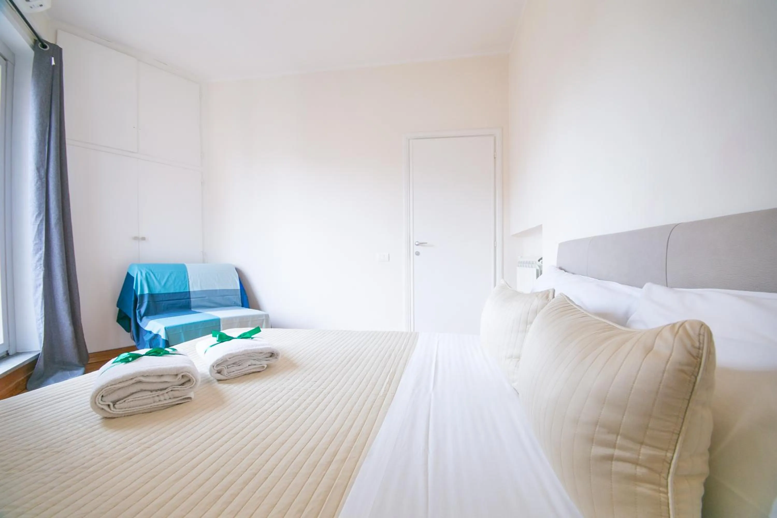 Bedroom, Bed in Penthouse in the heart of the city center