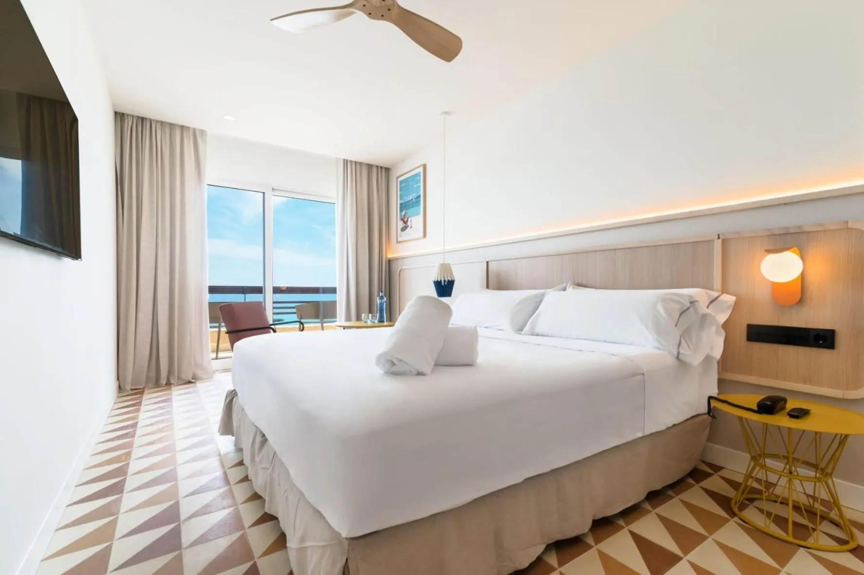 Bed in Akquaaa Boutique Hotel