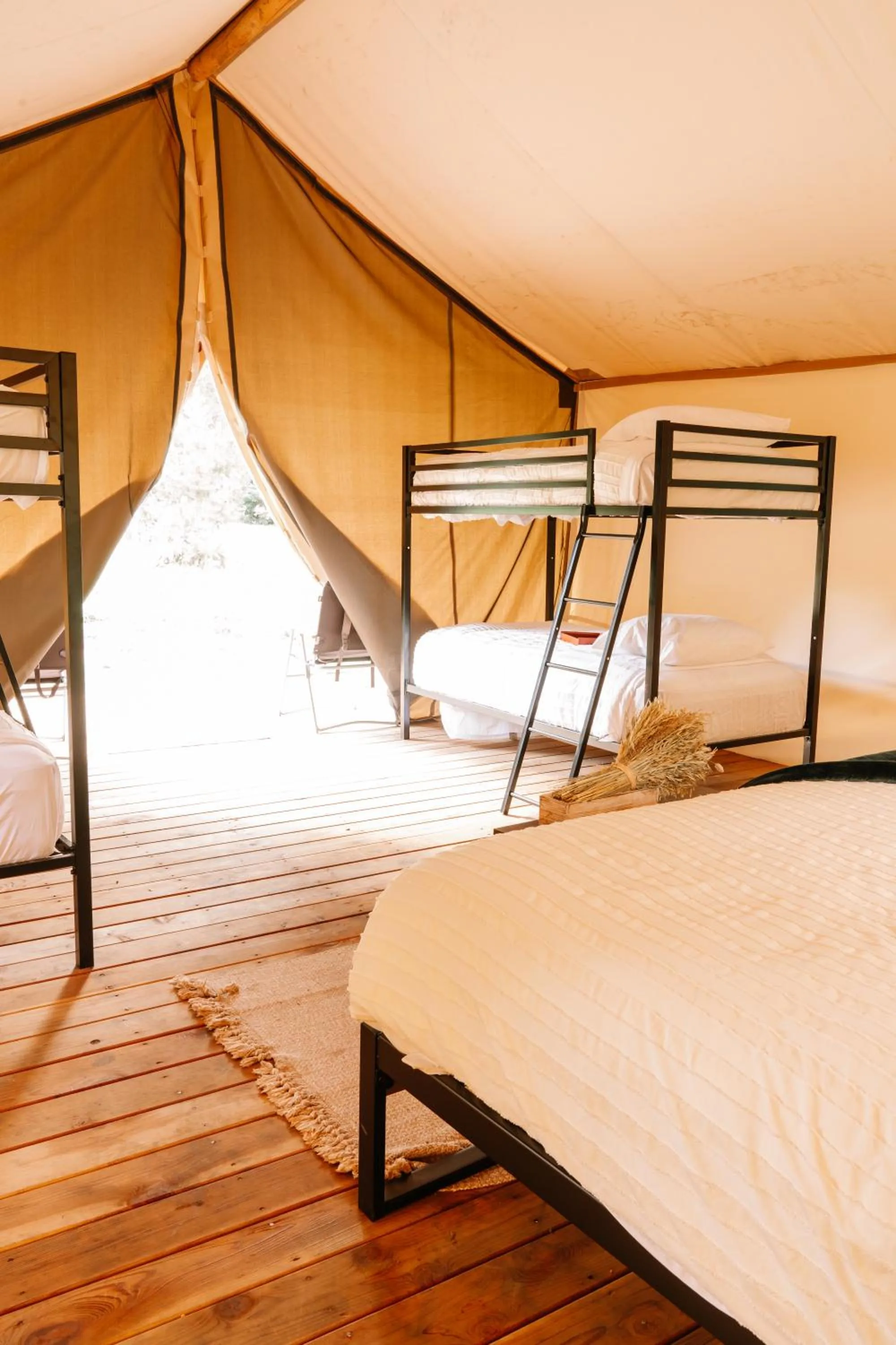 Bed in Starlight Retreat Yellowstone