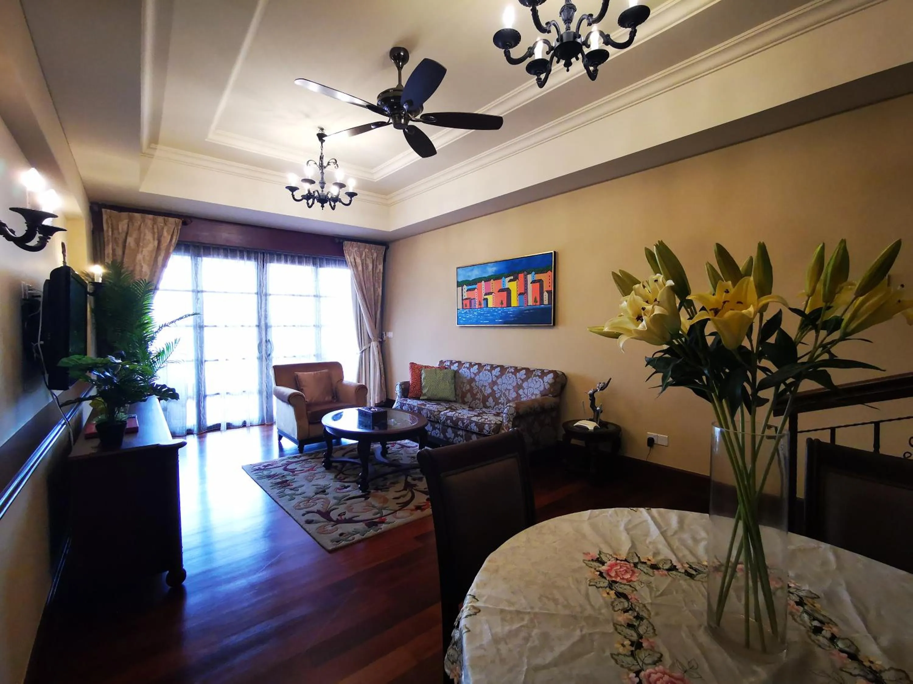 Living room in Casa del Rio Residences