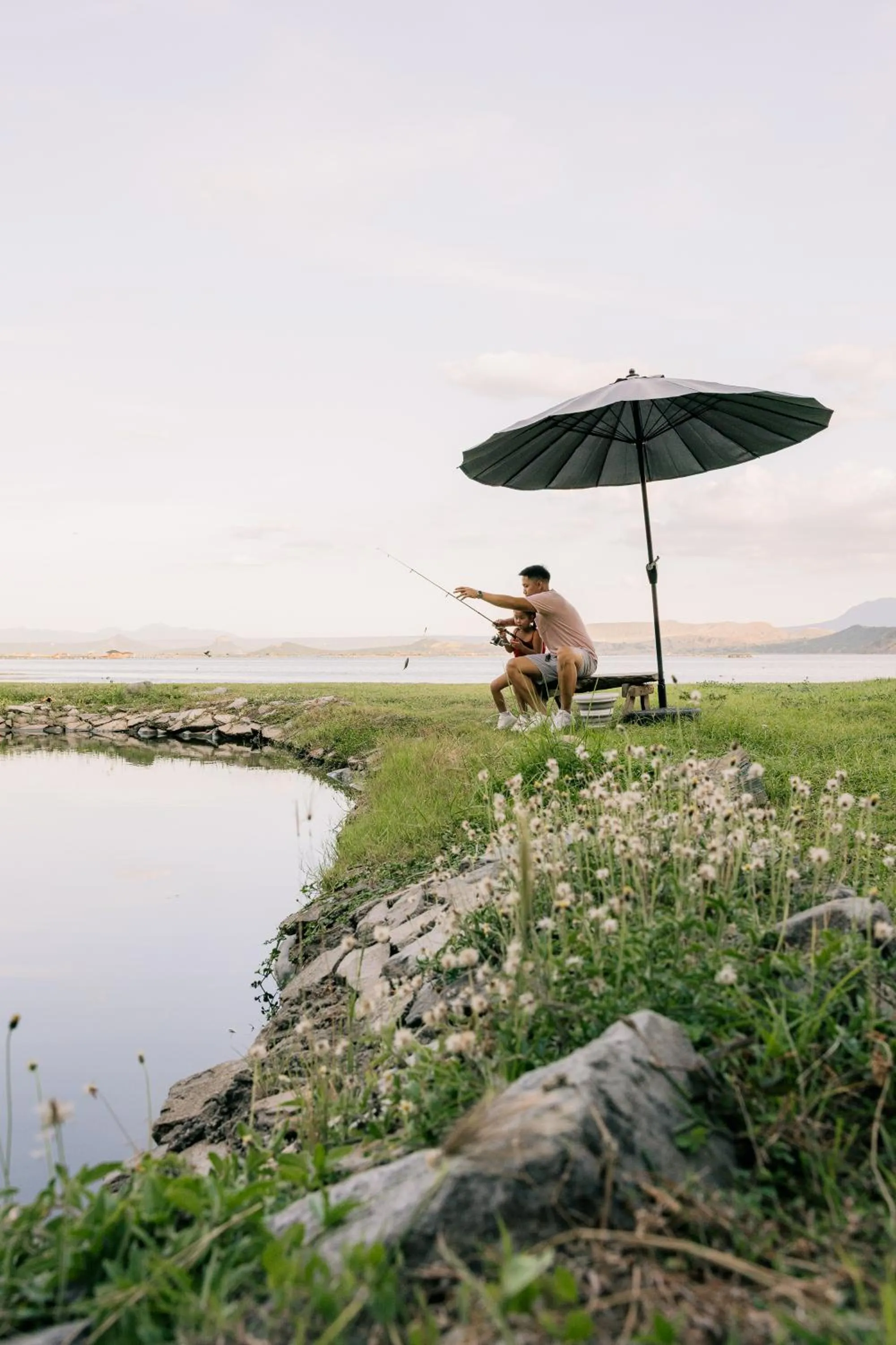 Fishing in Nuuk Taal Lake