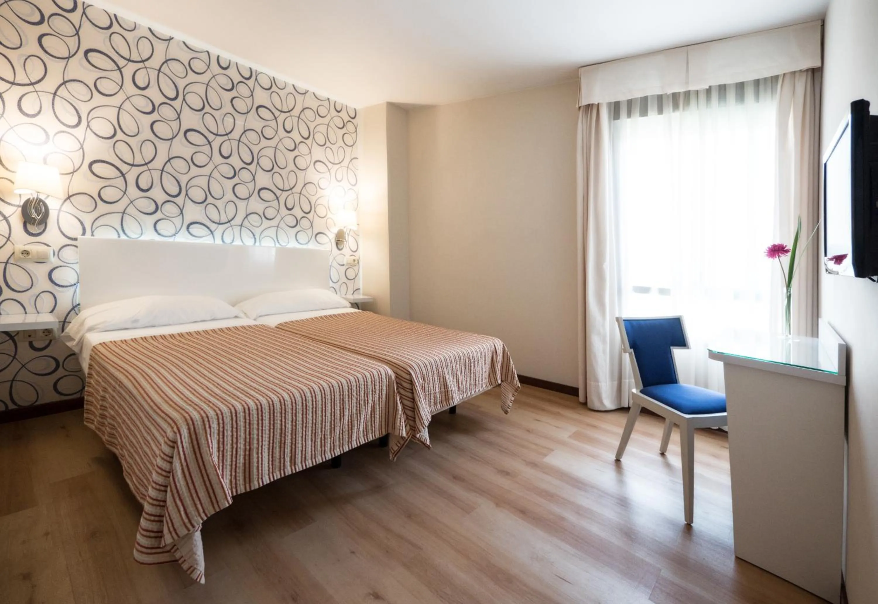 Bed in Hotel Plaza Santa Lucía