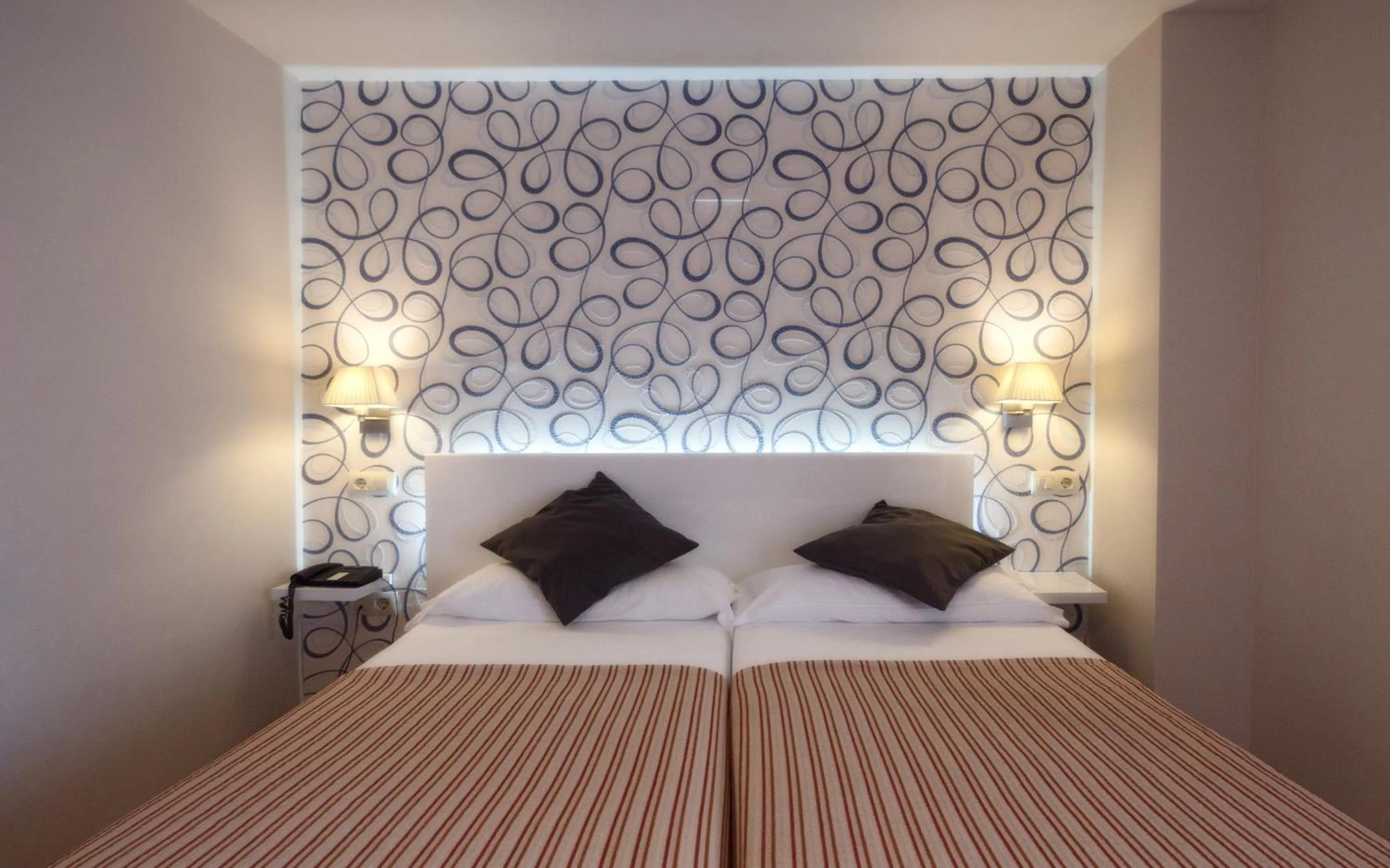 Bed in Hotel Plaza Santa Lucía