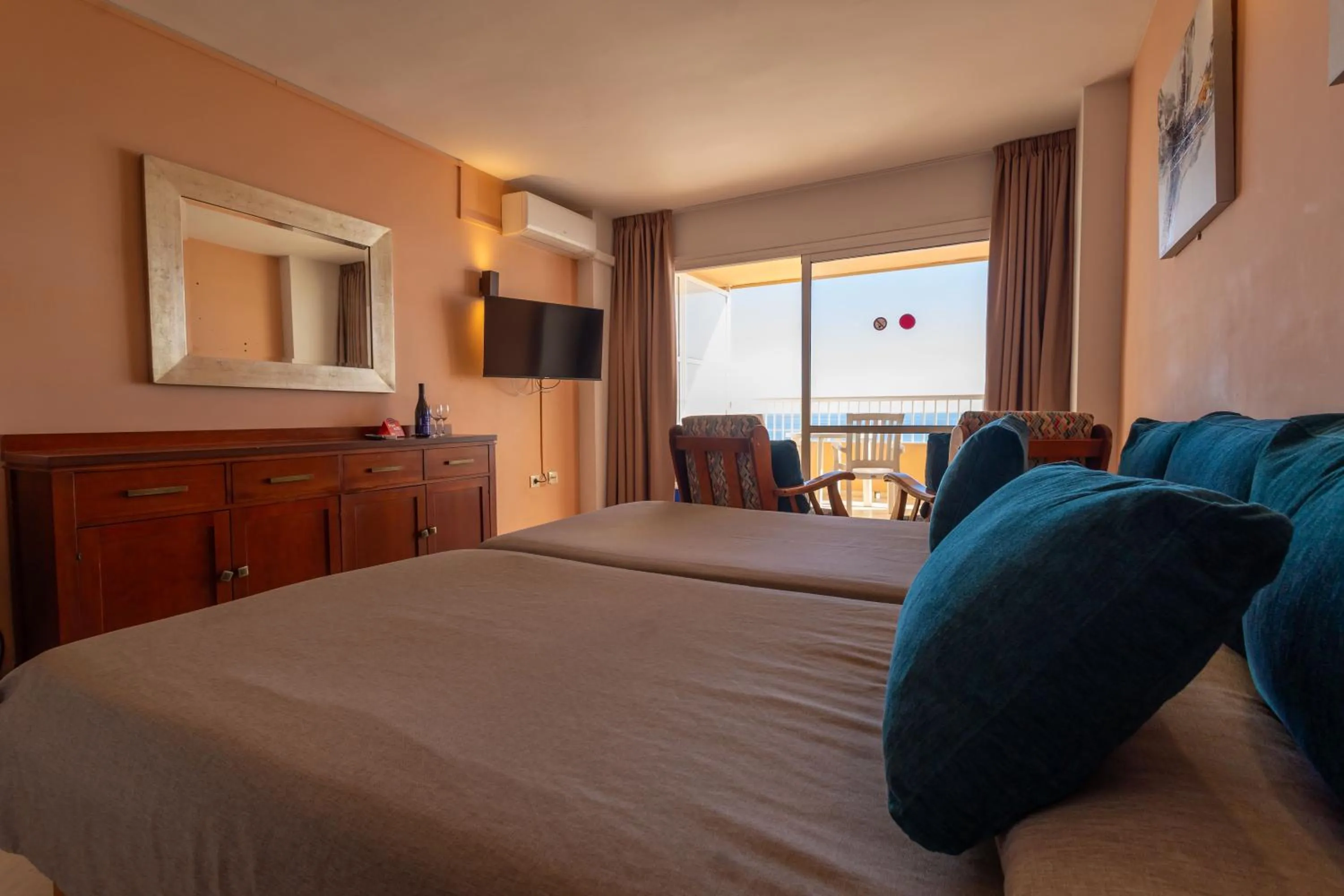 Bed in Apartamentos La Jabega