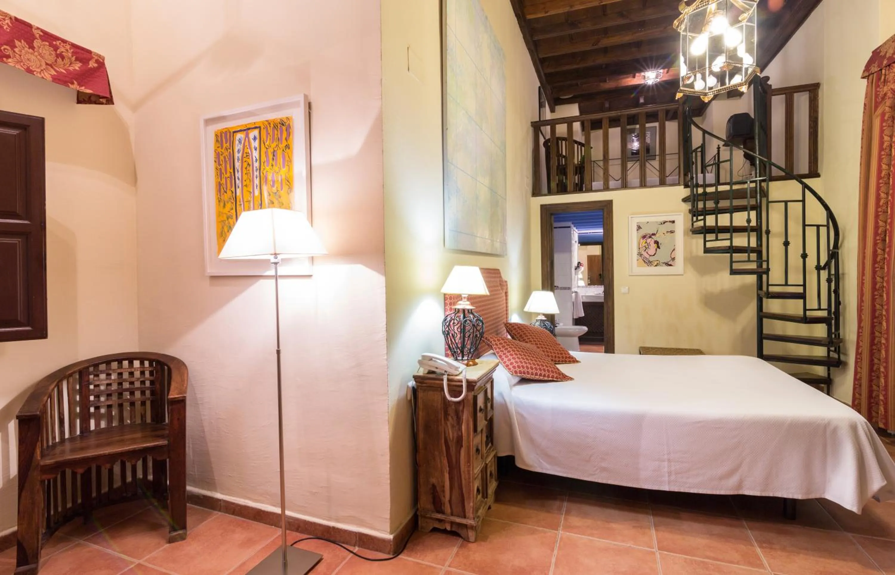 Bedroom, Bed in Palacio de Santa Inés