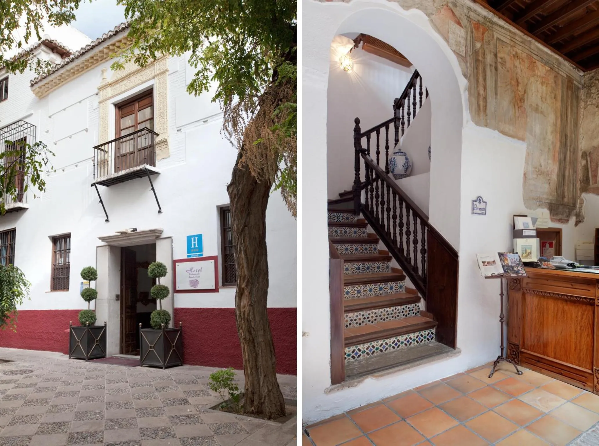 Facade/entrance in Palacio de Santa Inés
