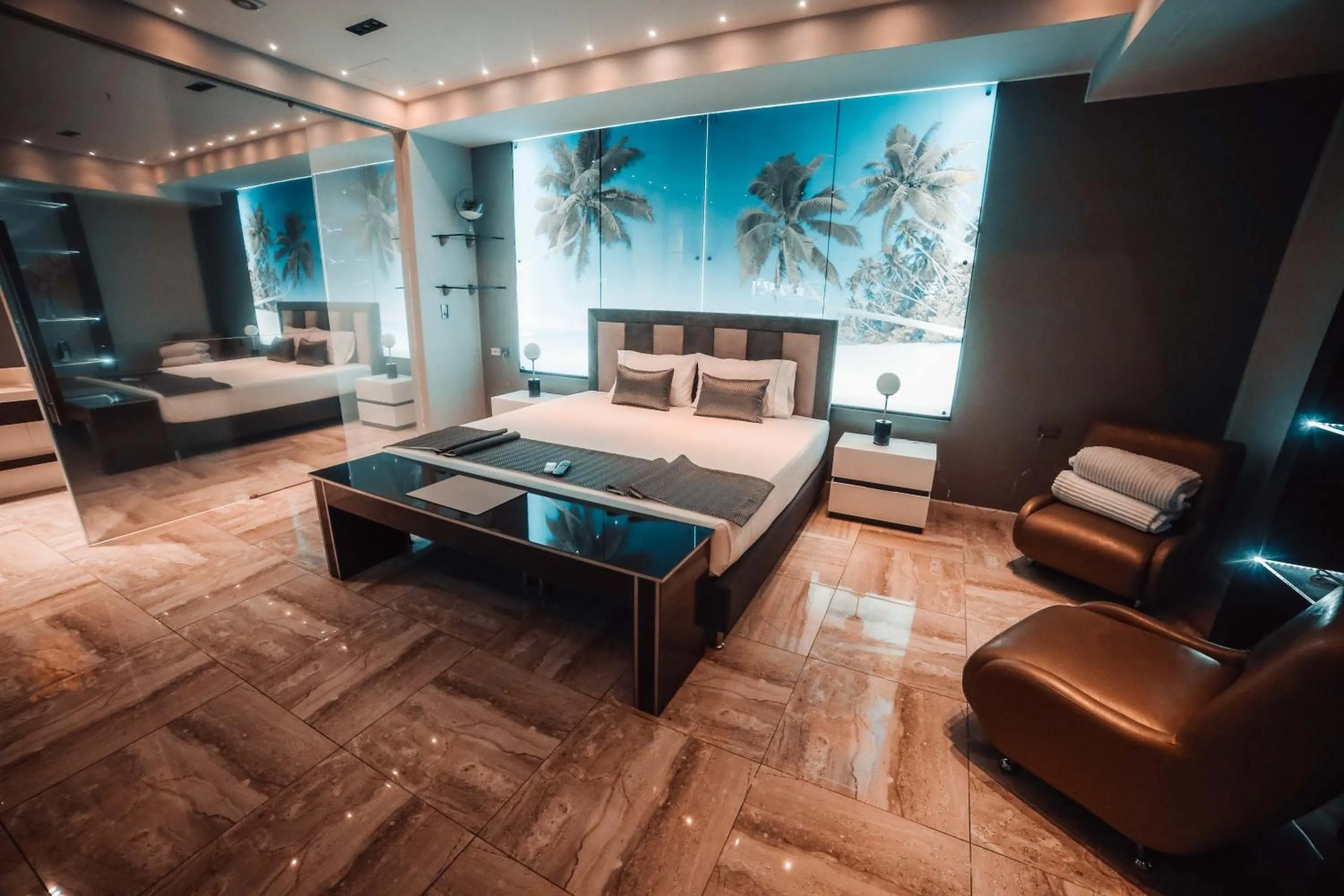 Seating area in 1Million Luxury Suites