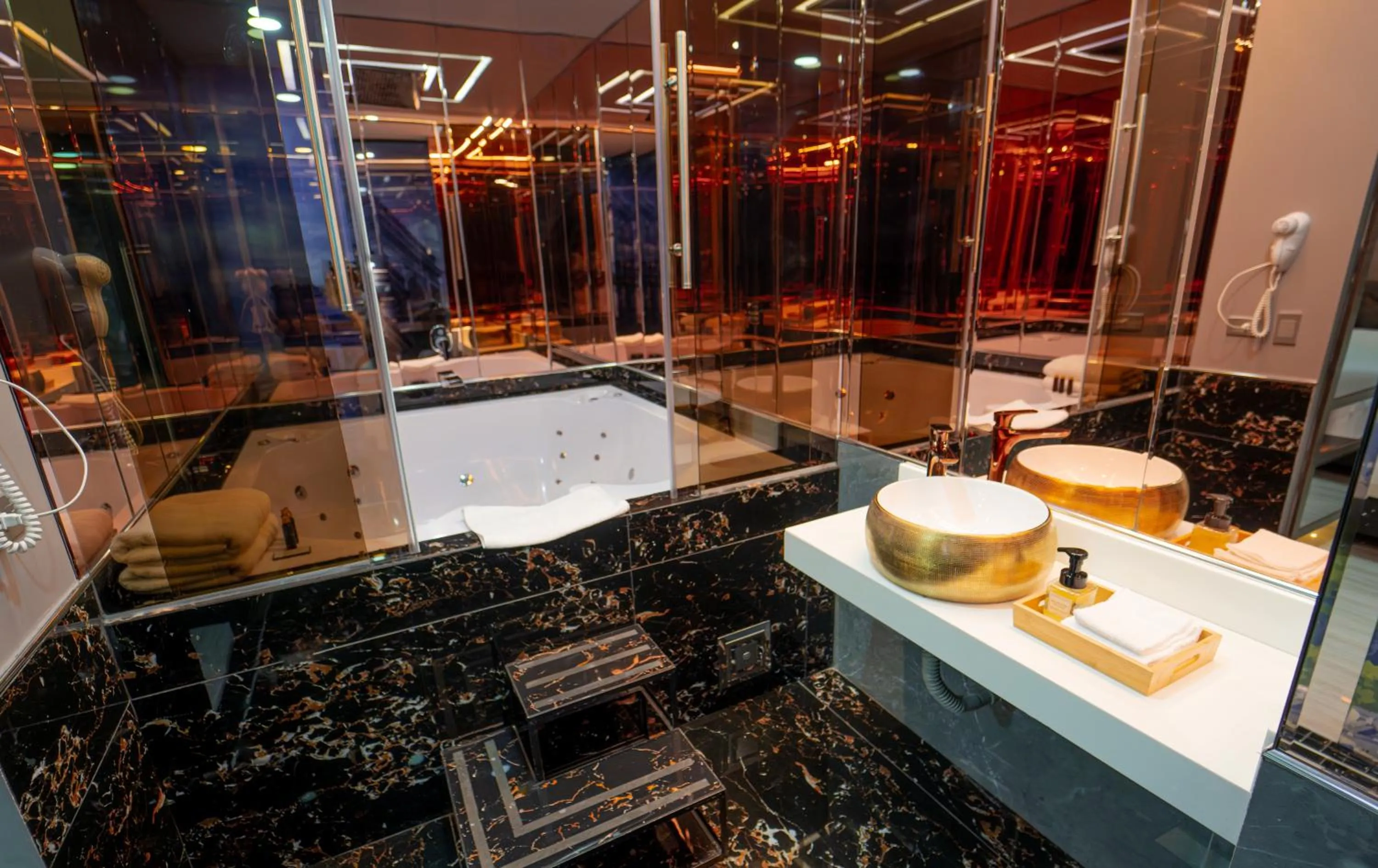 Hot Tub in 1Million Luxury Suites