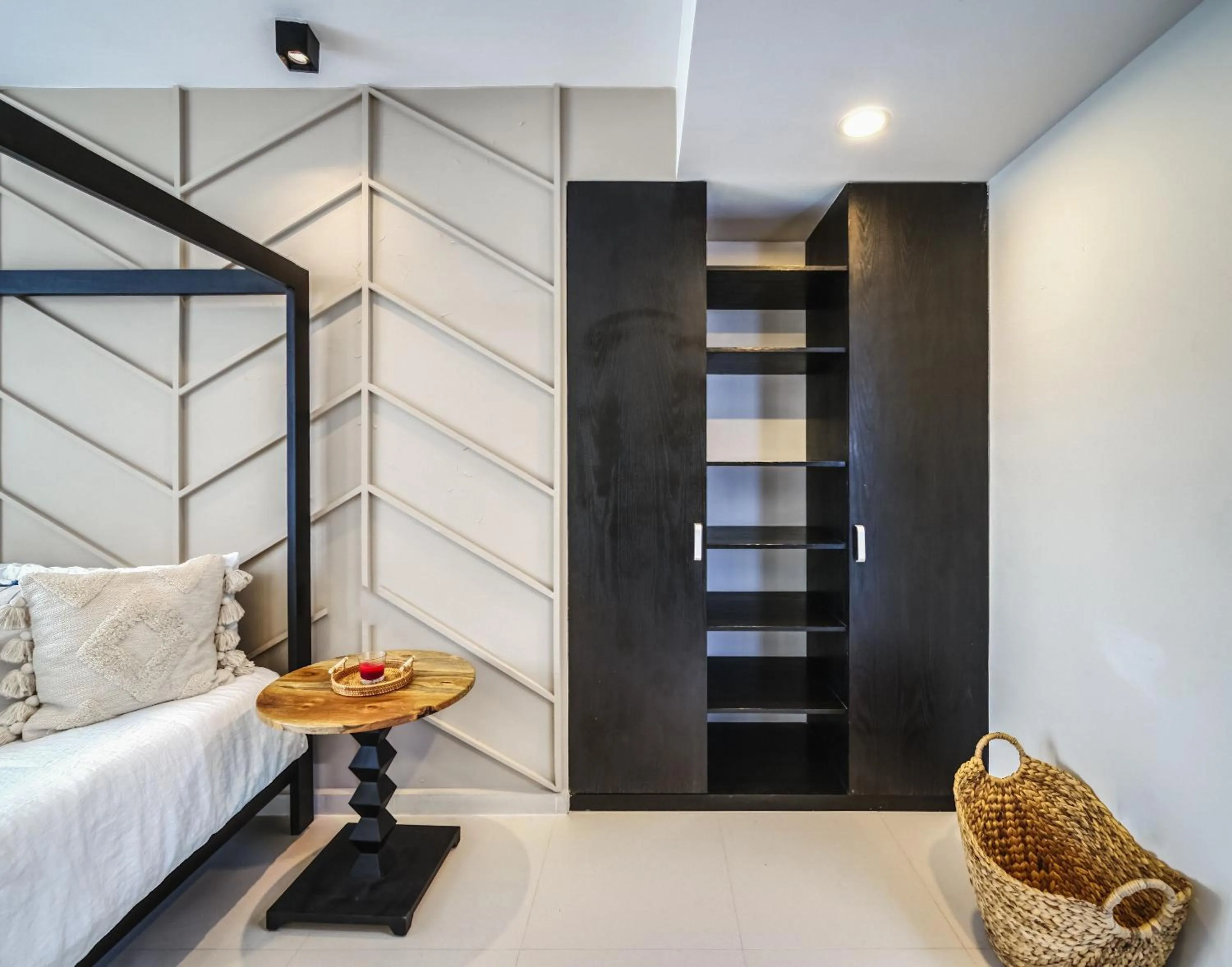 Bedroom in 2BR Coworking Freestanding Bathtub Private Pool