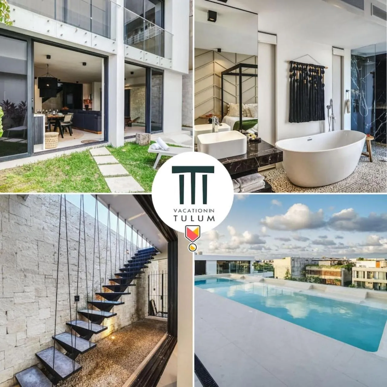 Property building in 2BR Coworking Freestanding Bathtub Private Pool