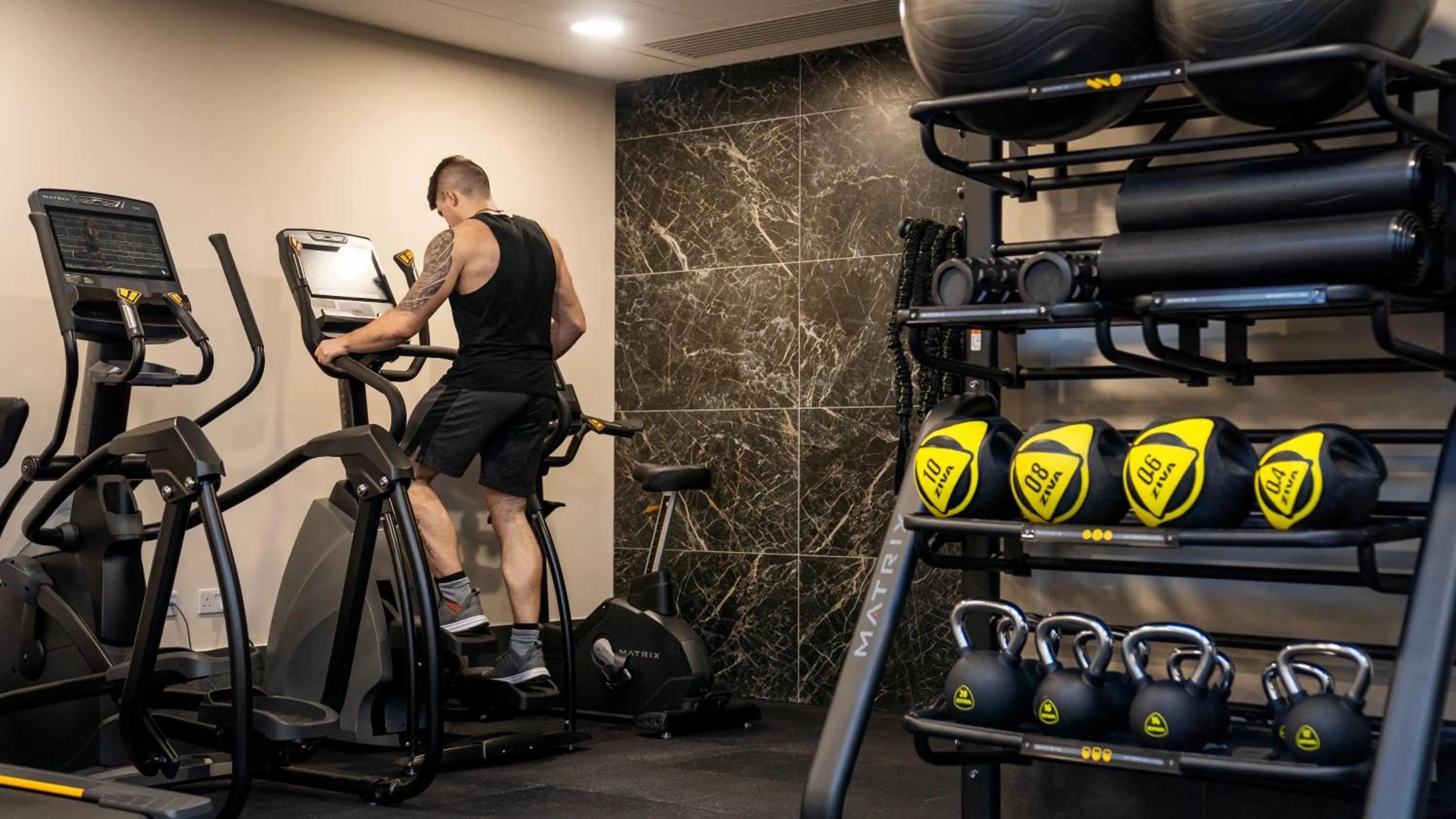 Fitness centre/facilities in E1 Suites & Spa aparthotel style - Gym & Spa
