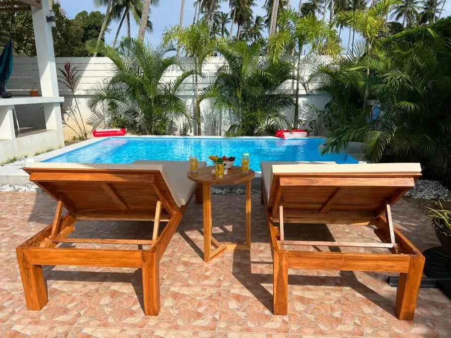 Holiday house near Lamai with swimming pool. 2 bedrooms