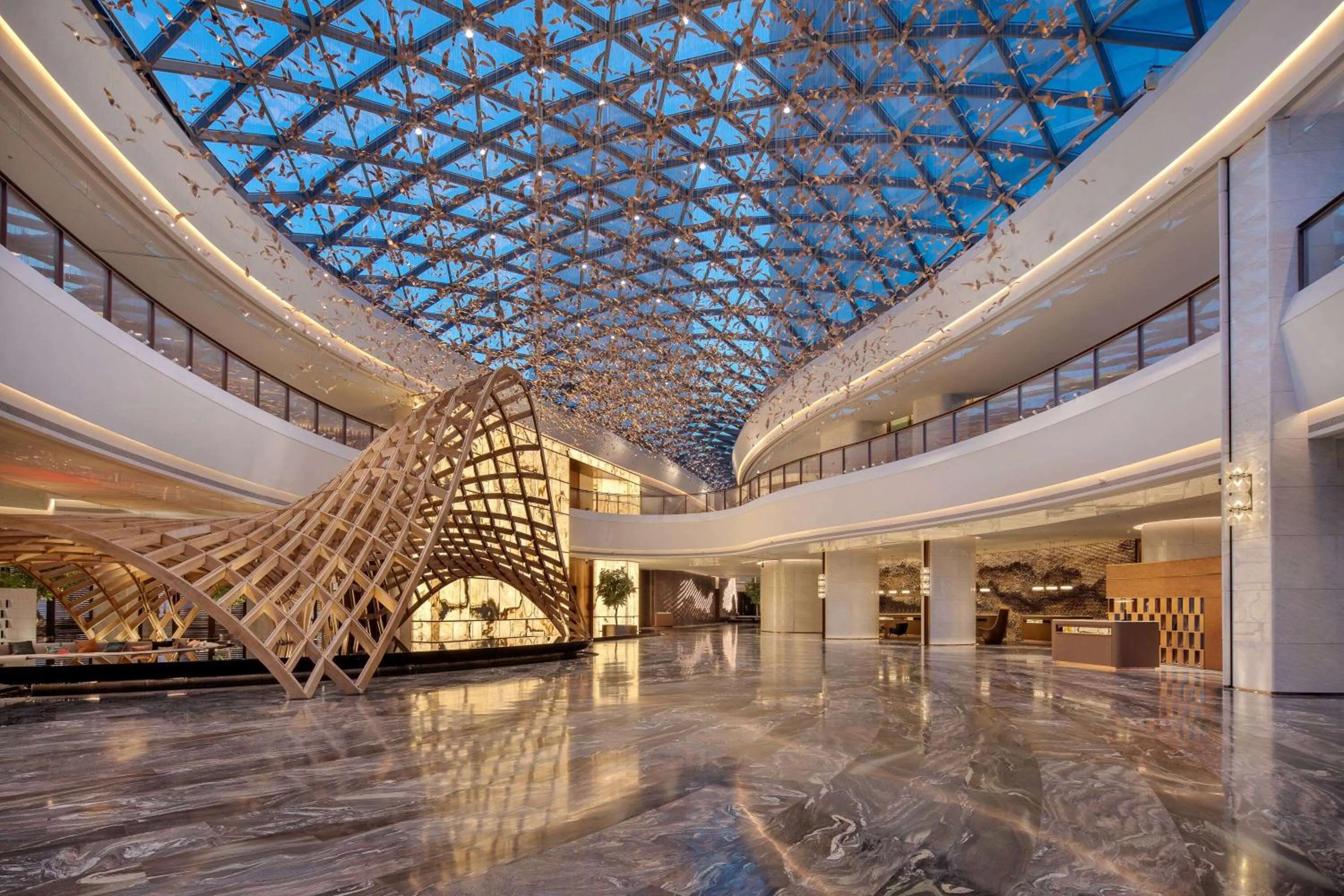 Lobby or reception in Wyndham Grand Shanxi Xiaohe Xincheng