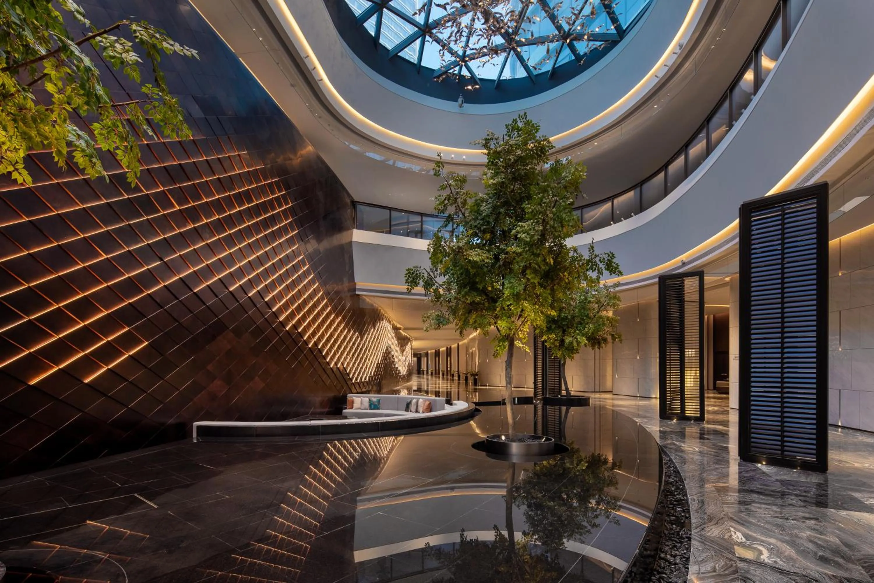 Communal lounge/ TV room in Wyndham Grand Shanxi Xiaohe Xincheng