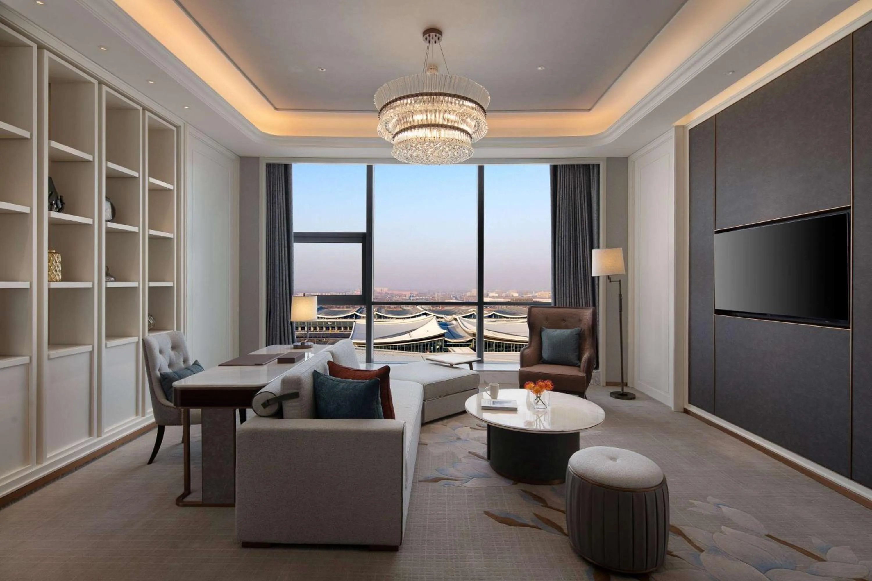 Photo of the whole room in Wyndham Grand Shanxi Xiaohe Xincheng