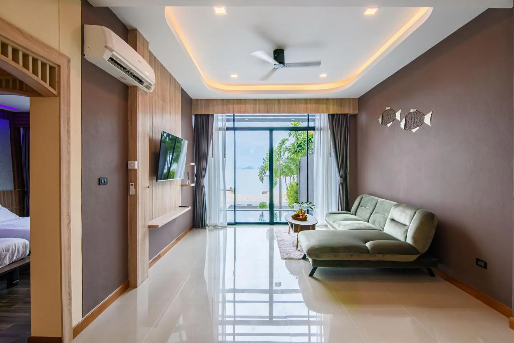 Living room, Bed in Mangrovebay Krabi Beachfront Pool Villa