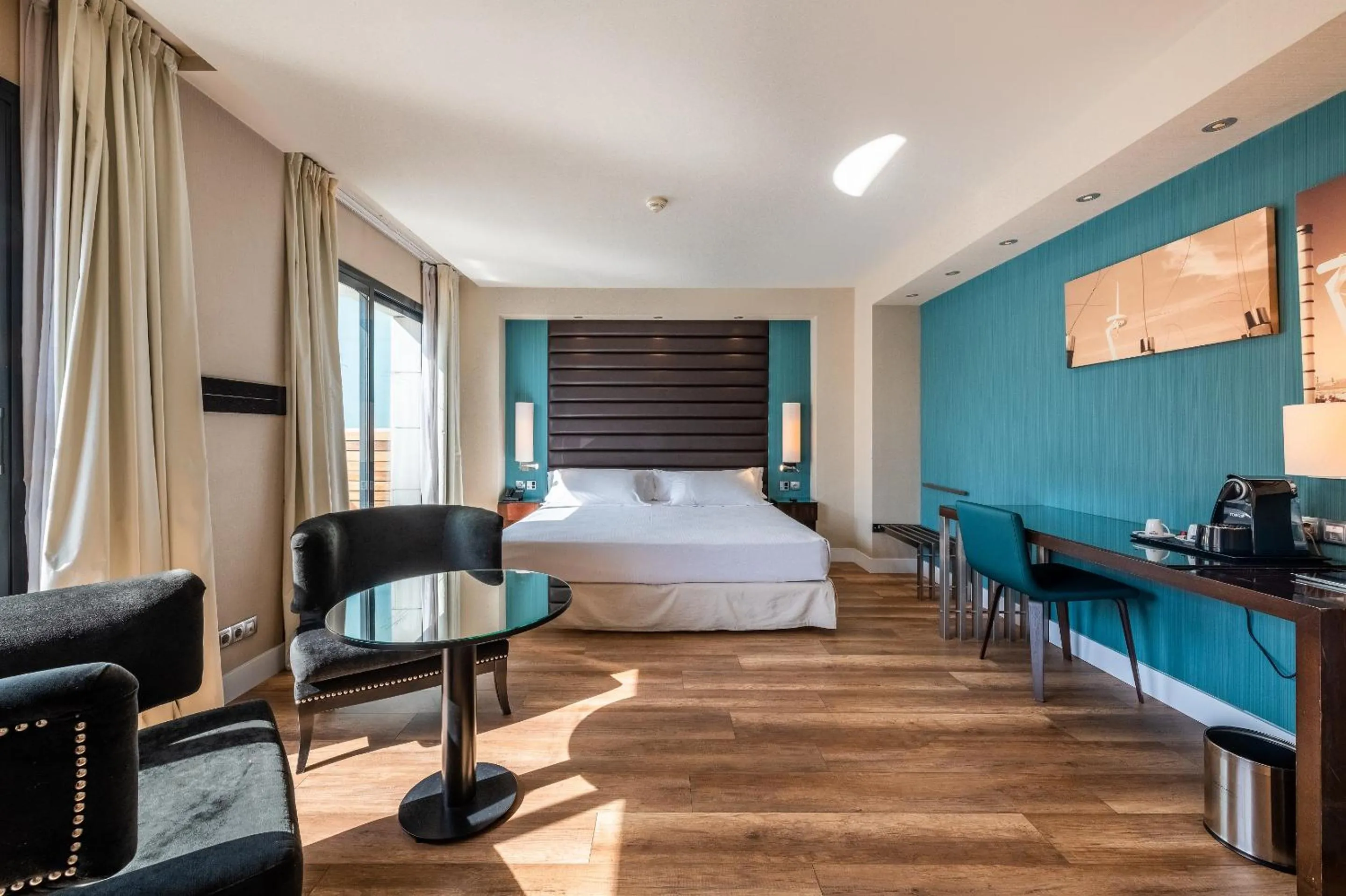 Decorative detail, Bed in Pestana Arena Barcelona