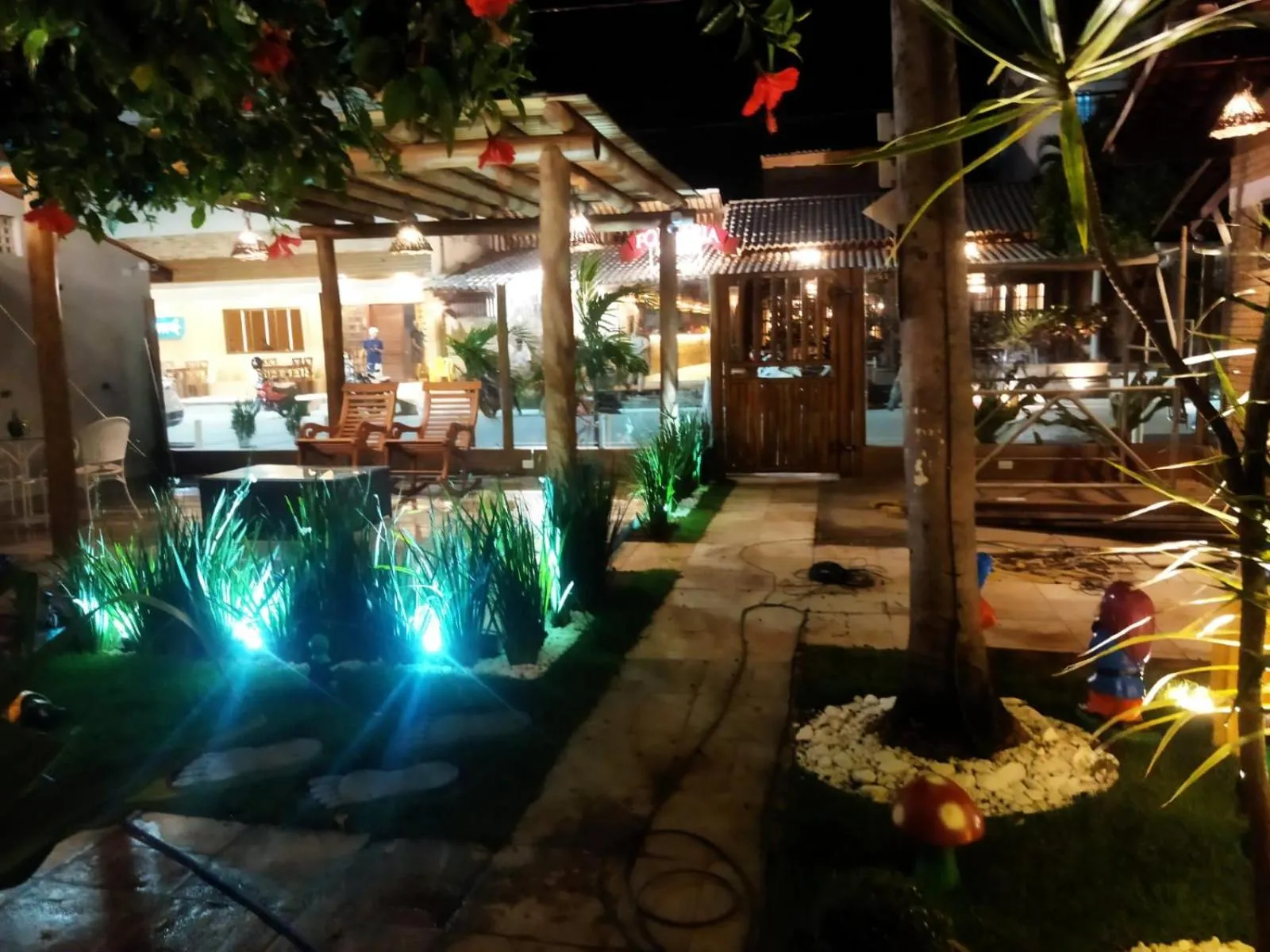 Garden view in Pousada Sete Mares