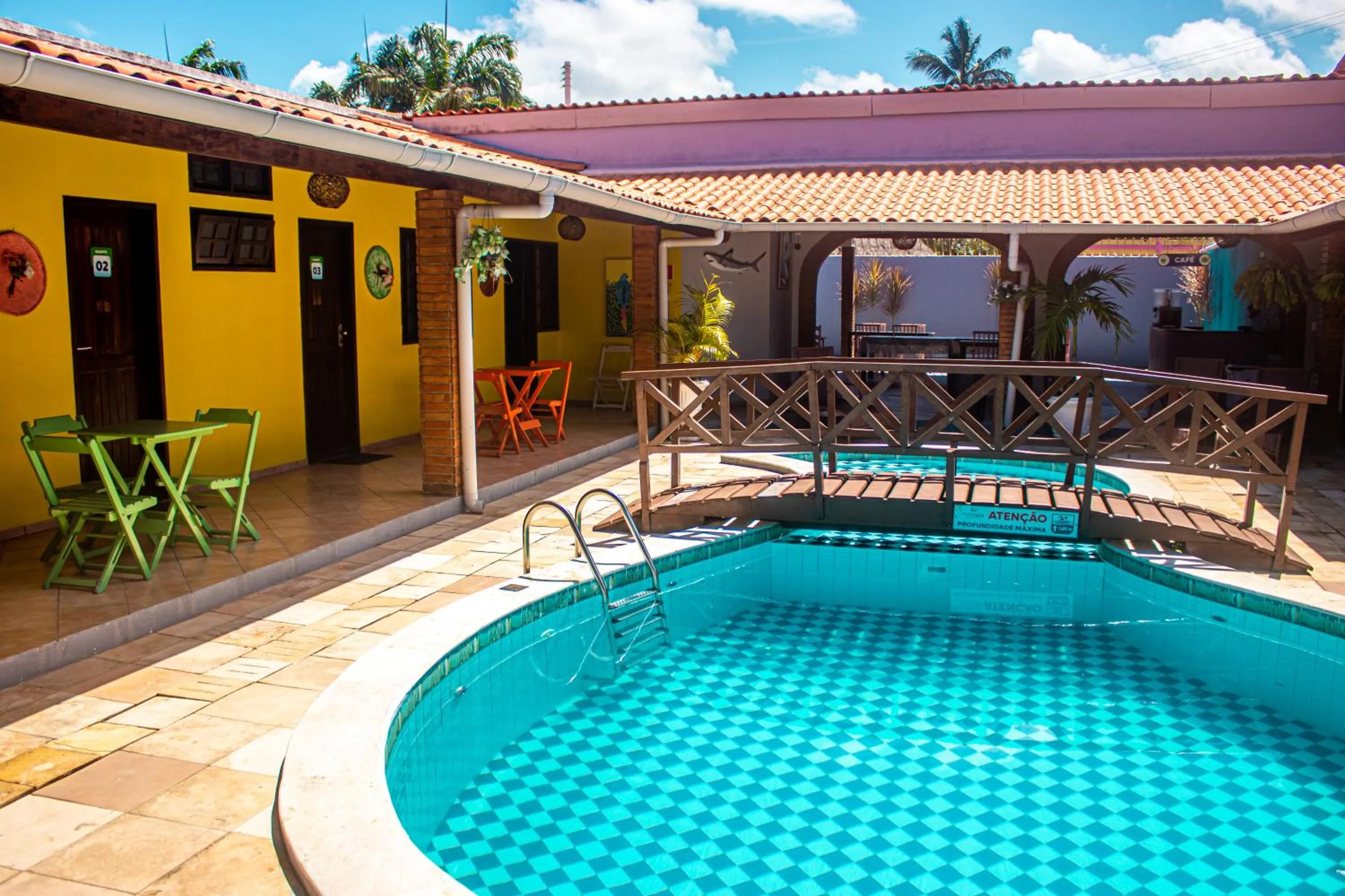 Swimming pool in Pousada Sete Mares