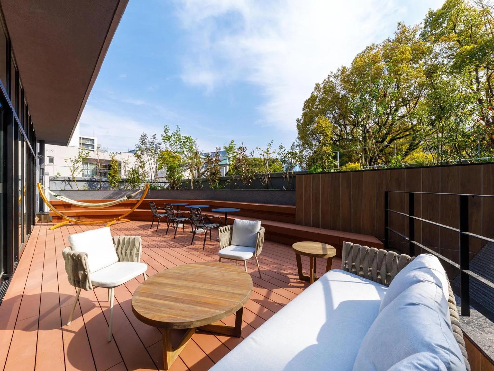 Balcony/Terrace in Nishitetsu Hotel Croom Hakata Gion Kushida Shrine
