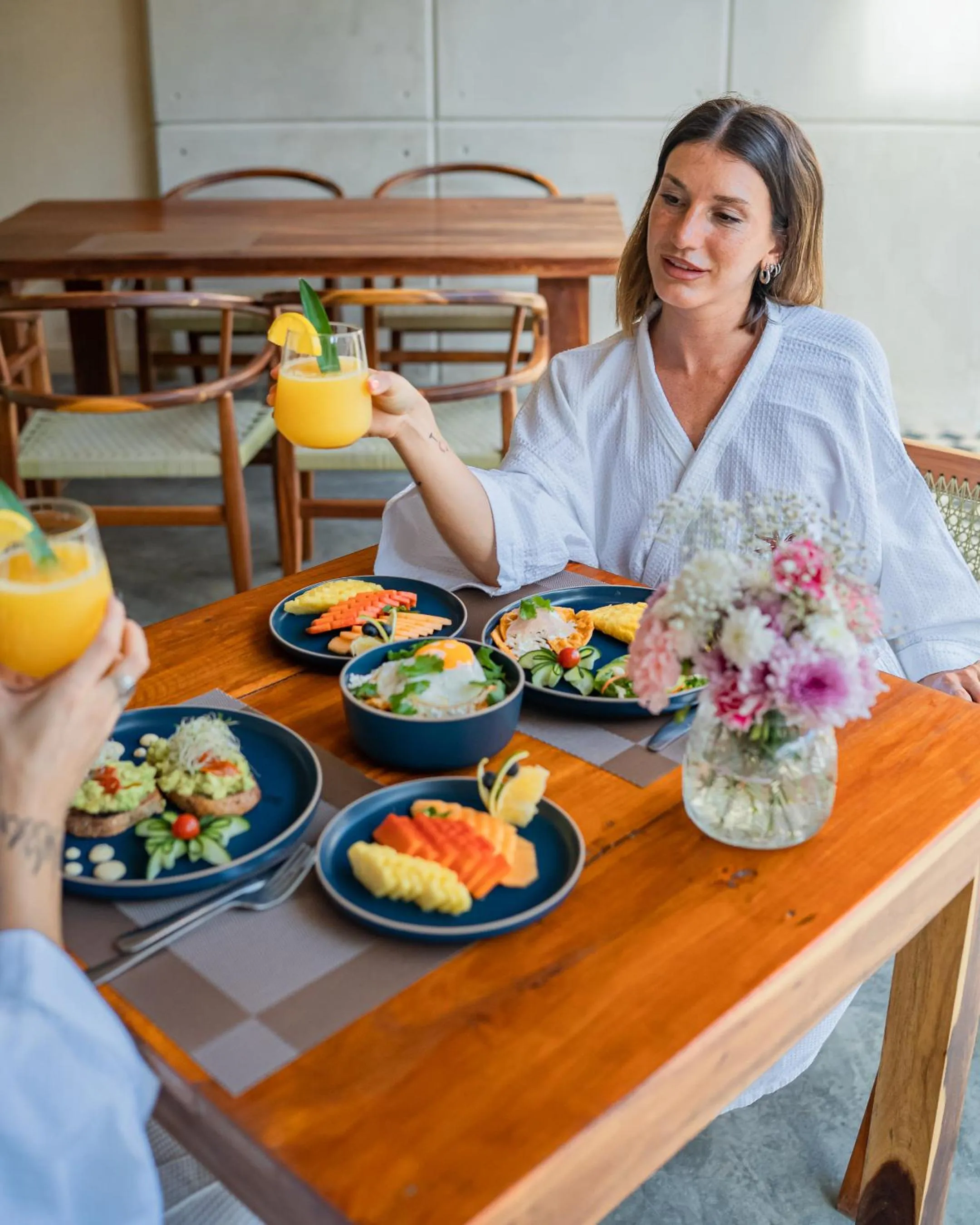 Breakfast in Collection O Faisano Boutique Luxury Hotel, Tulum Beach