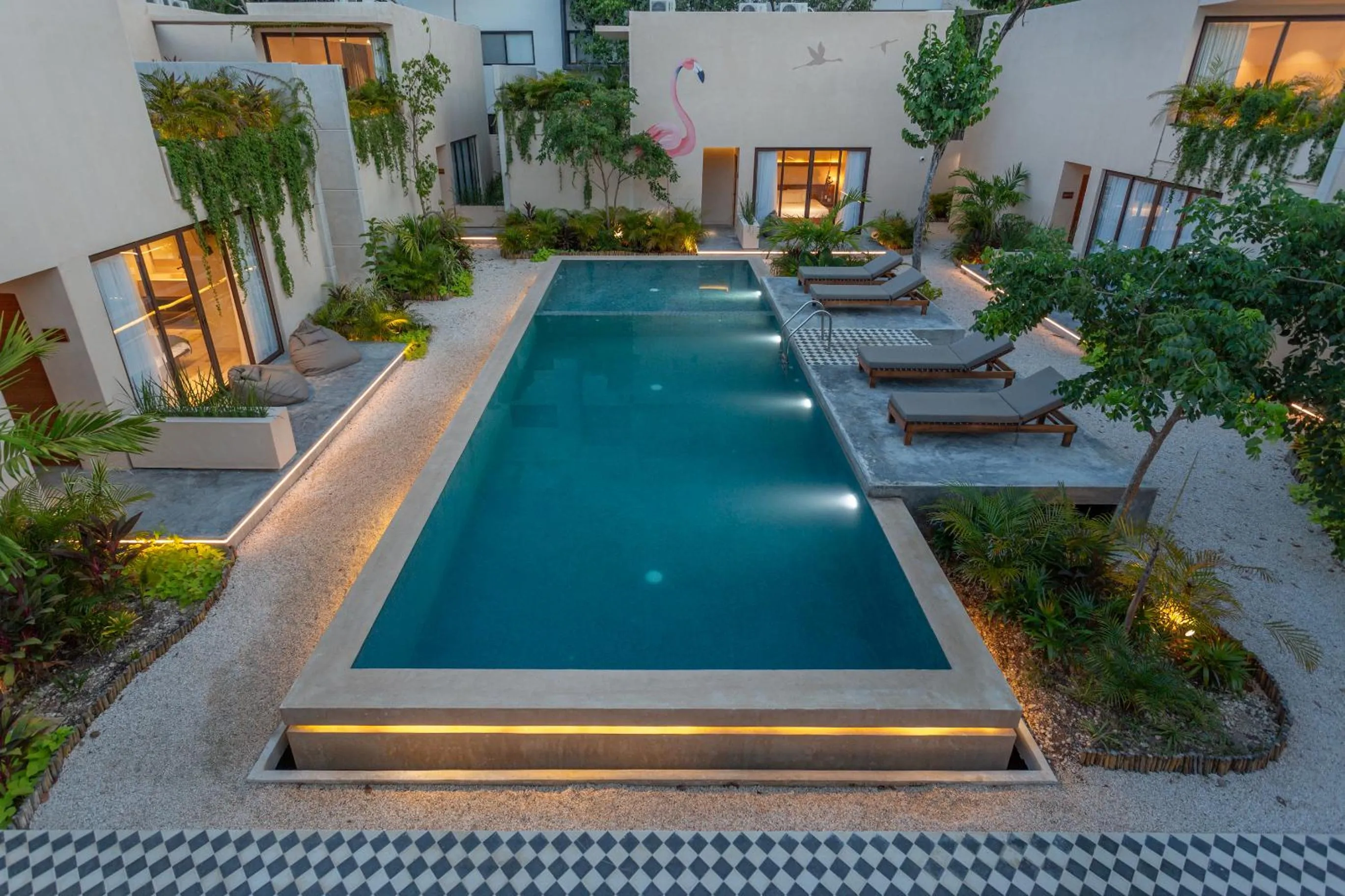 Swimming pool in Collection O Faisano Boutique Luxury Hotel, Tulum Beach