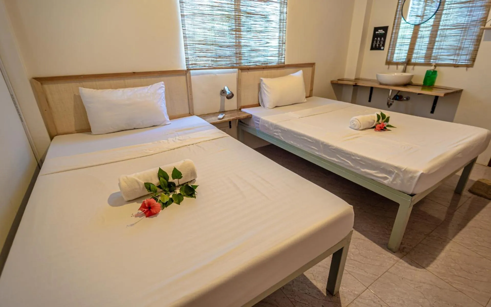 Bed in Mad Monkey Panglao