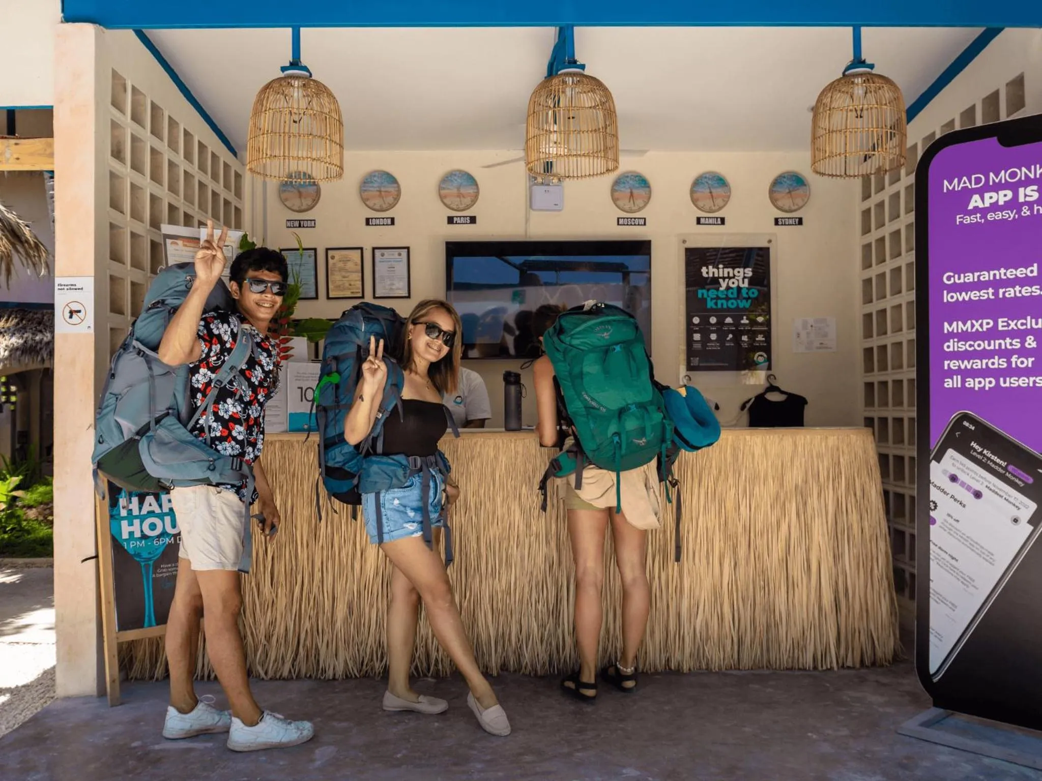 Lobby or reception in Mad Monkey Panglao