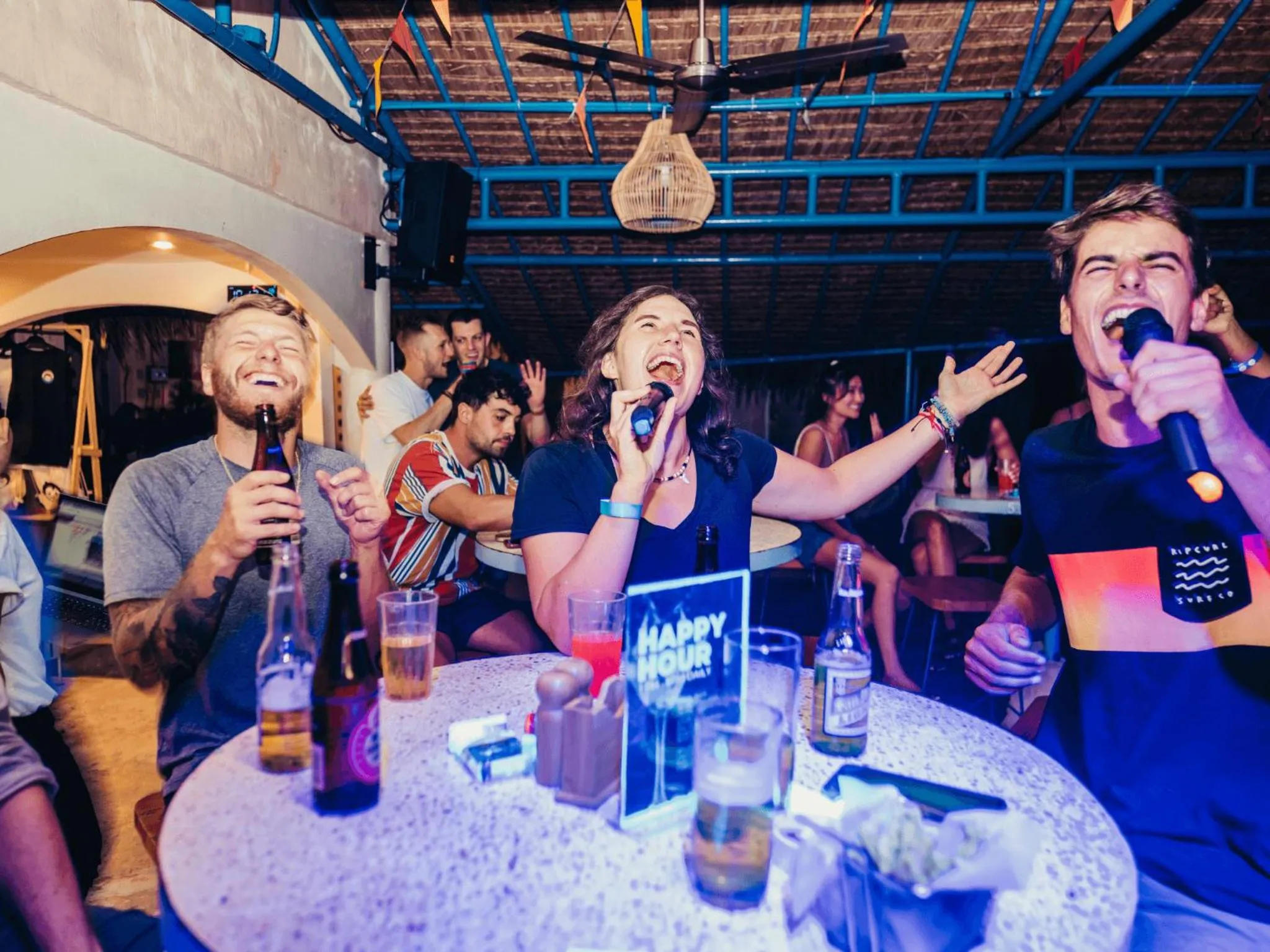 Evening entertainment in Mad Monkey Panglao