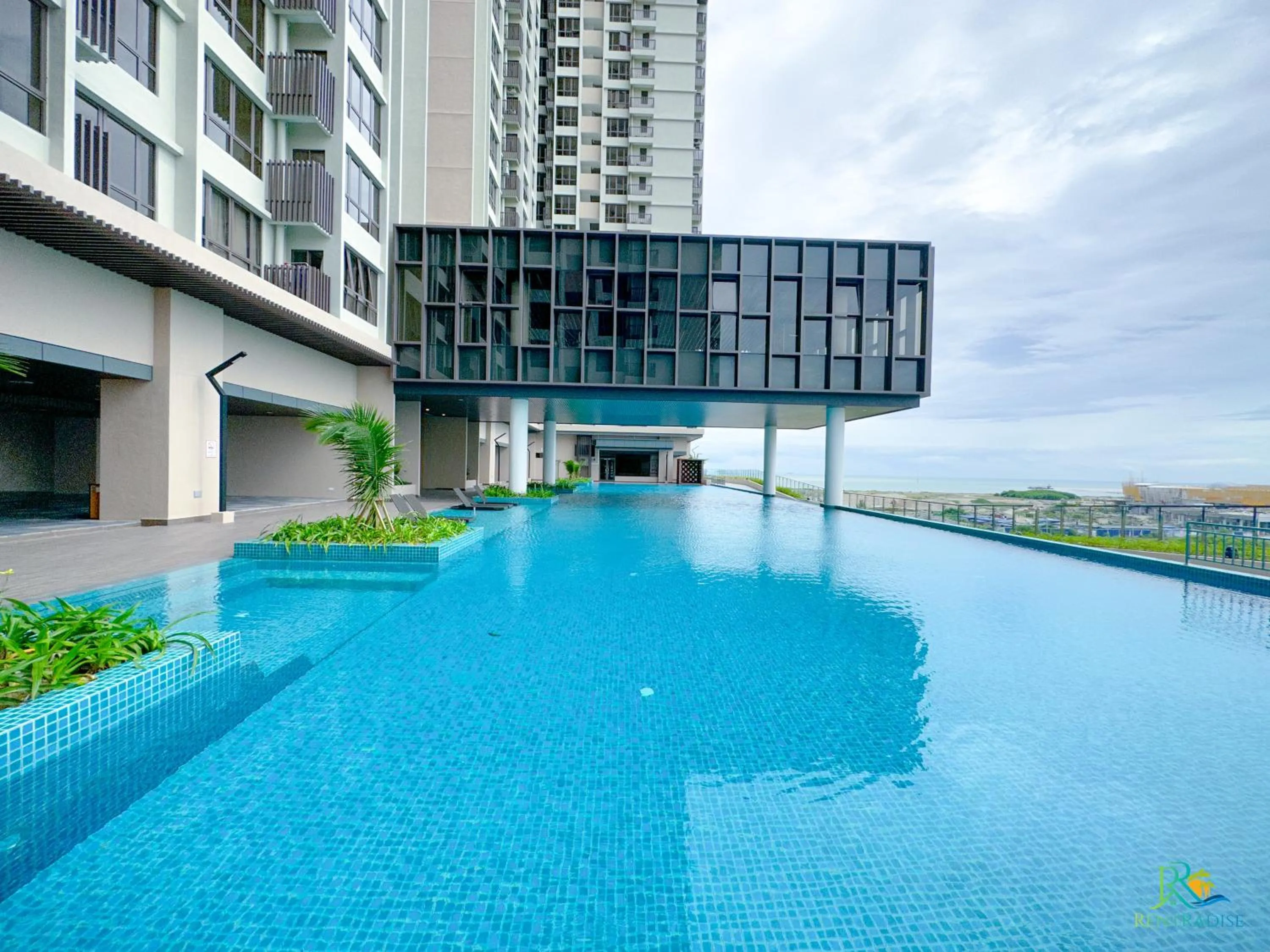 Swimming pool in Bali Sea View Residences Melaka at Stayrene