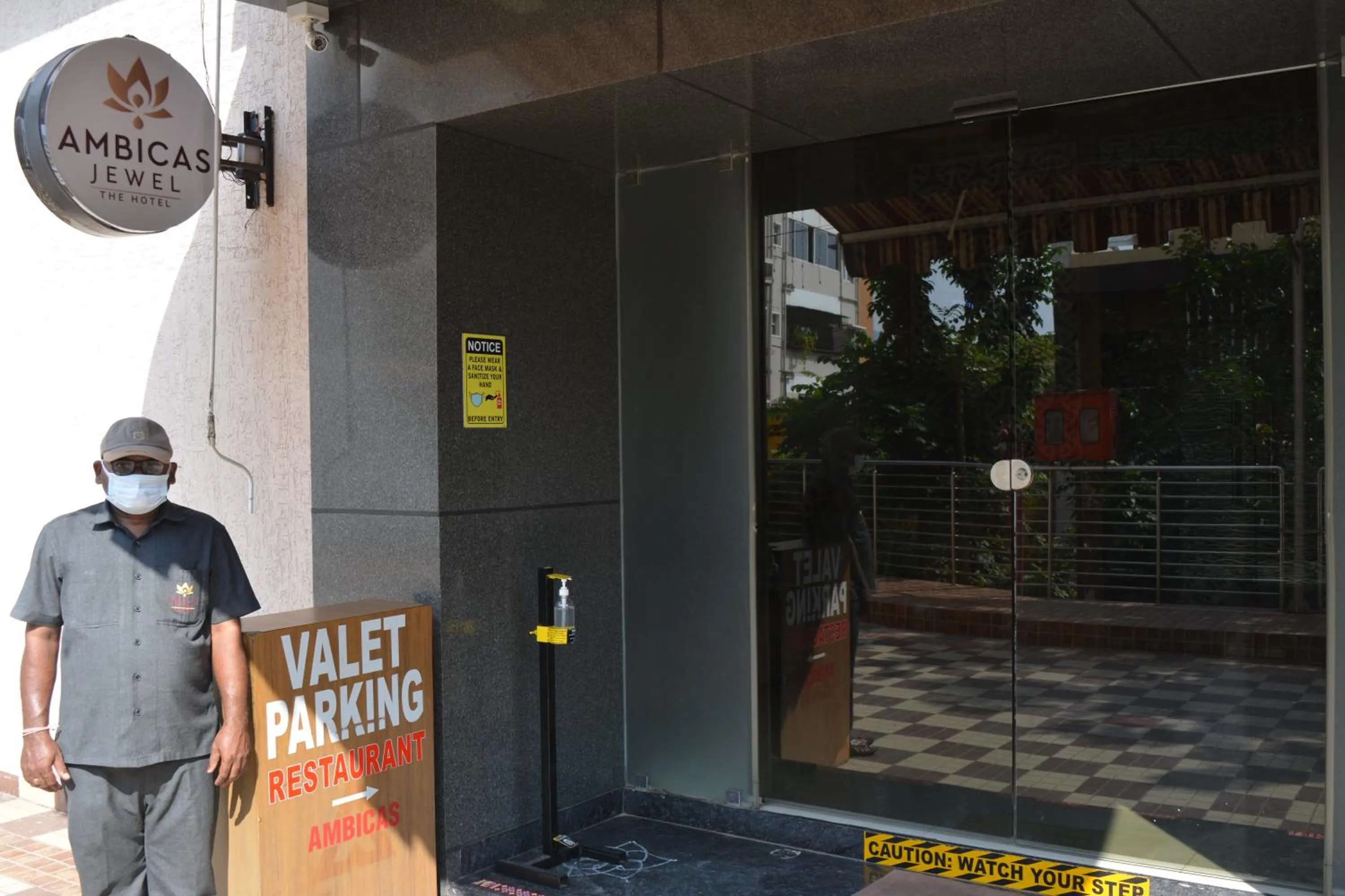 Property logo or sign in Hotel Ambicas Grand