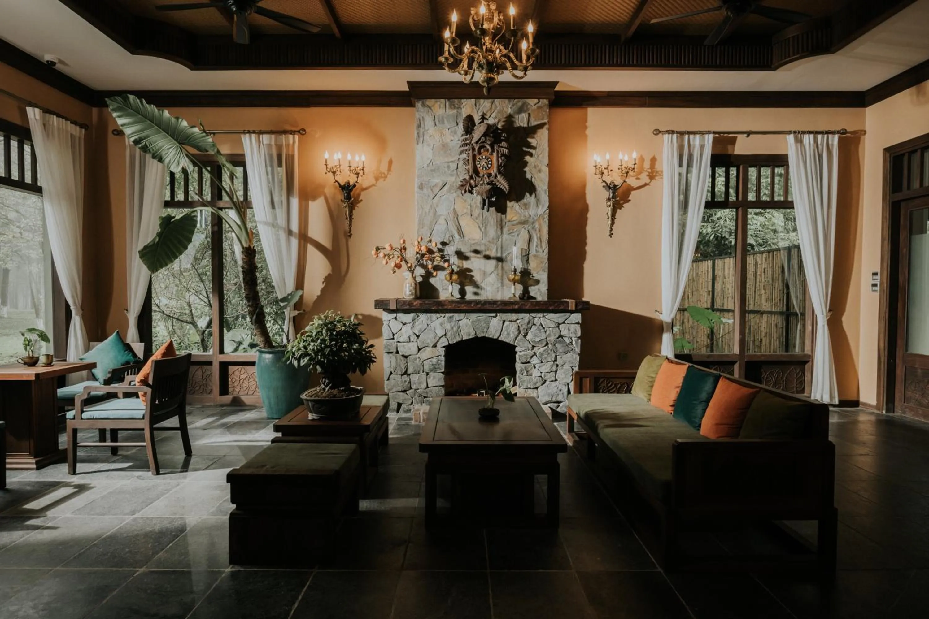 Seating area in Amour Resort Bavi