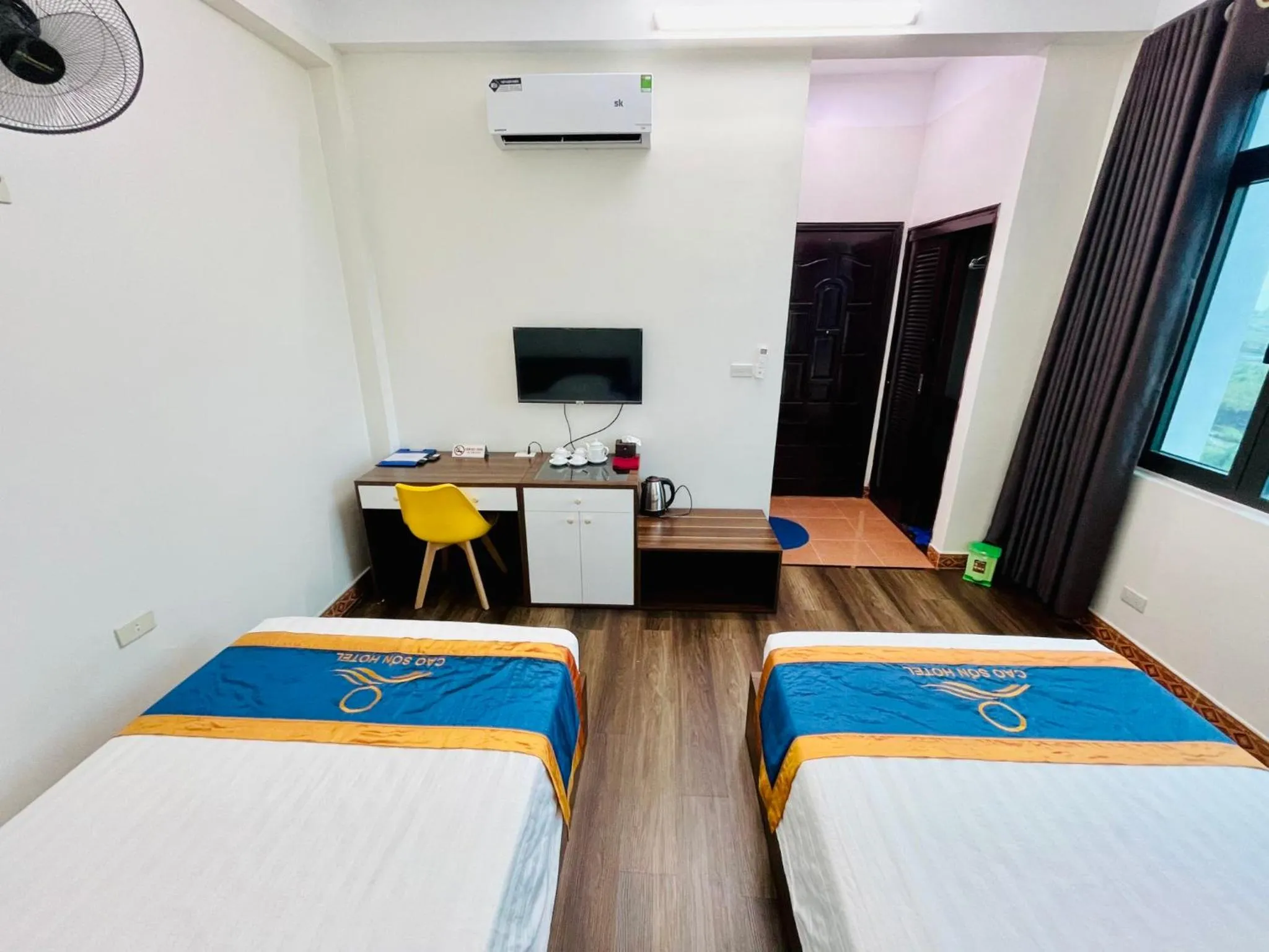 Bed in Khách Sạn Cao Sơn Cẩm Phả