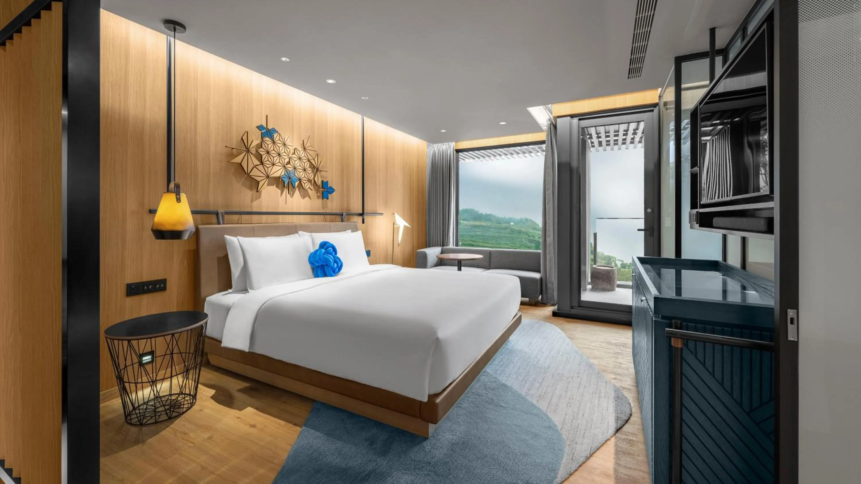 Photo of the whole room, Bed in Hotel Indigo Alishan by IHG