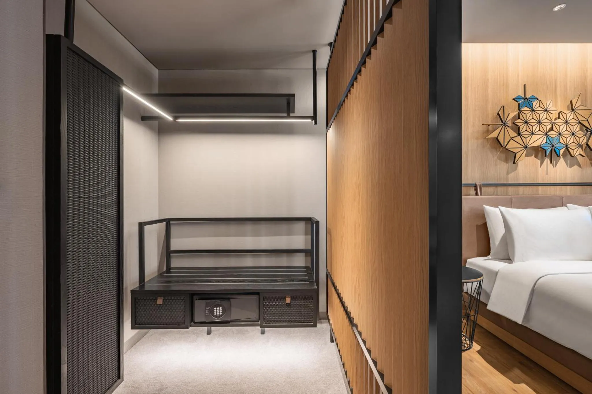 wardrobe, Bed in Hotel Indigo Alishan by IHG