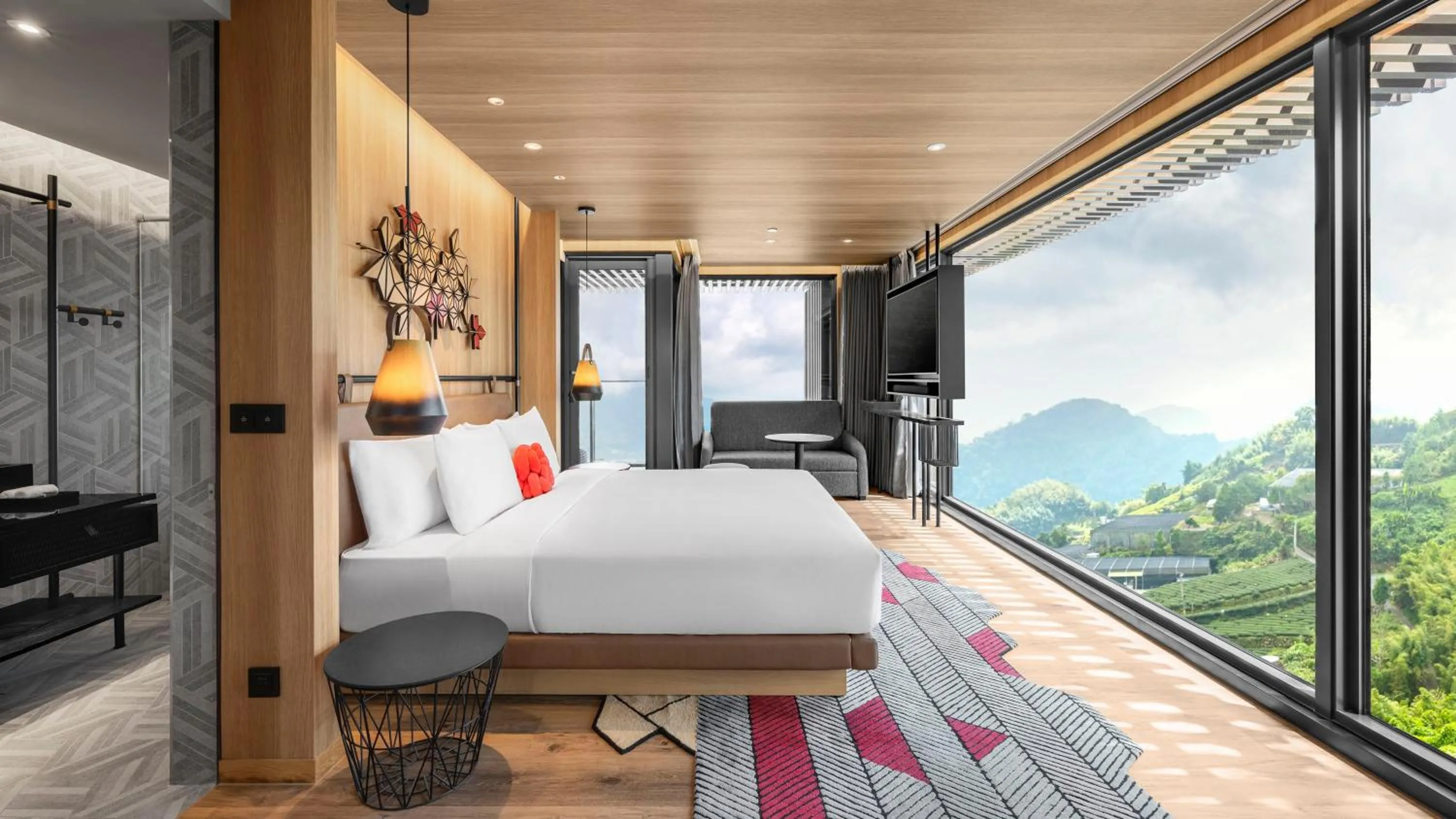 Photo of the whole room, Bed in Hotel Indigo Alishan by IHG