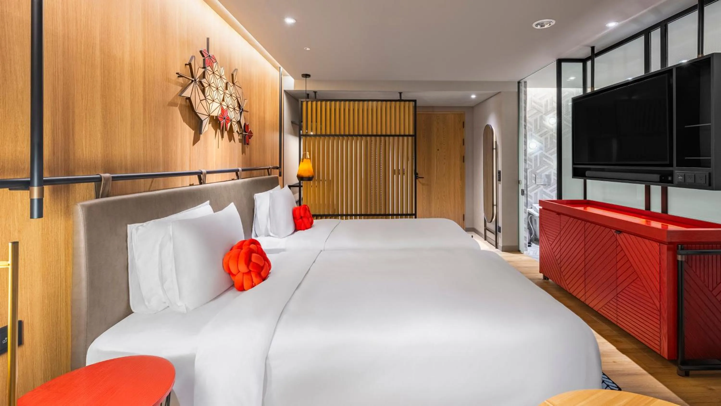 Photo of the whole room, Bed in Hotel Indigo Alishan by IHG