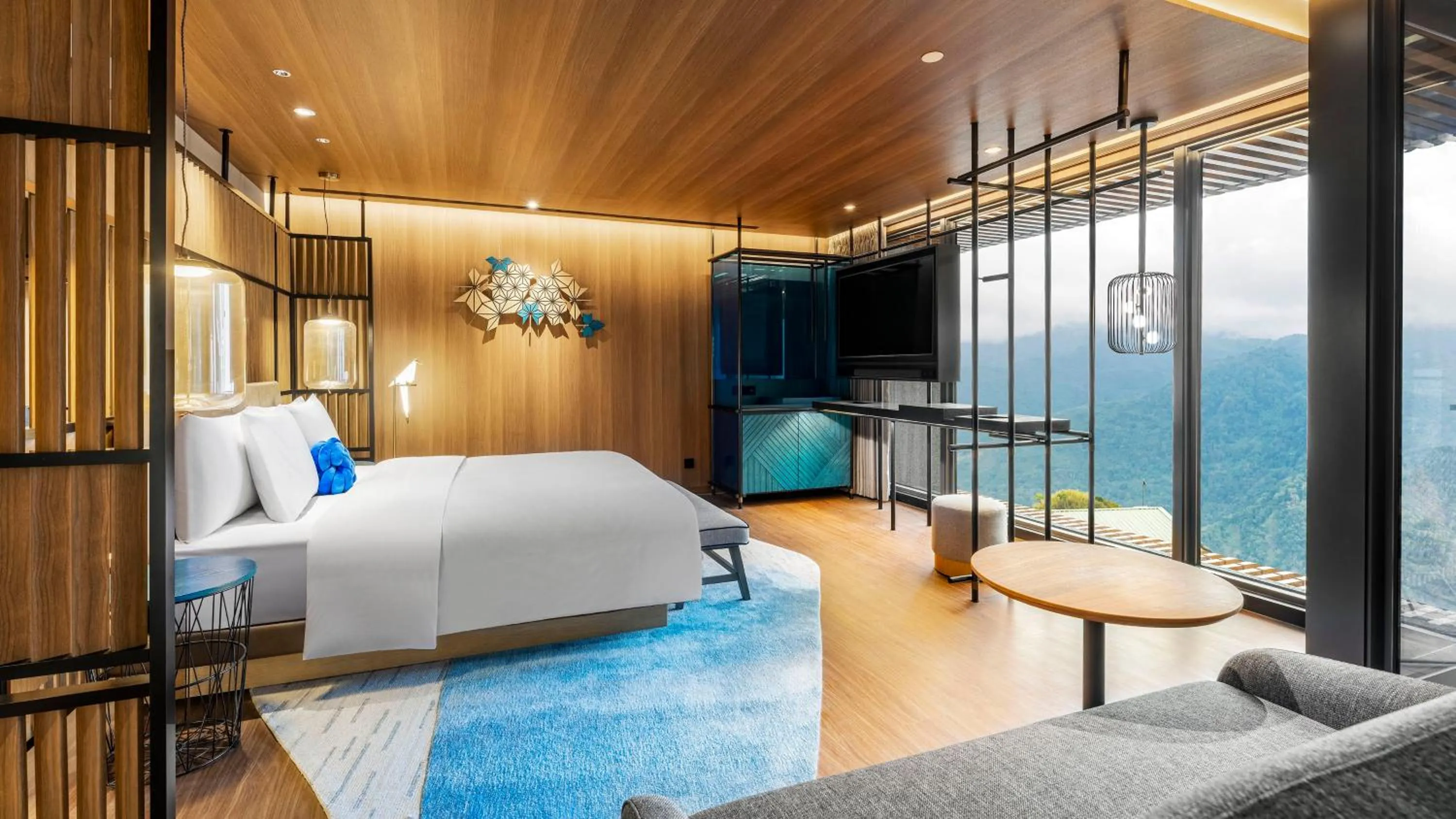 Photo of the whole room, Bed in Hotel Indigo Alishan by IHG