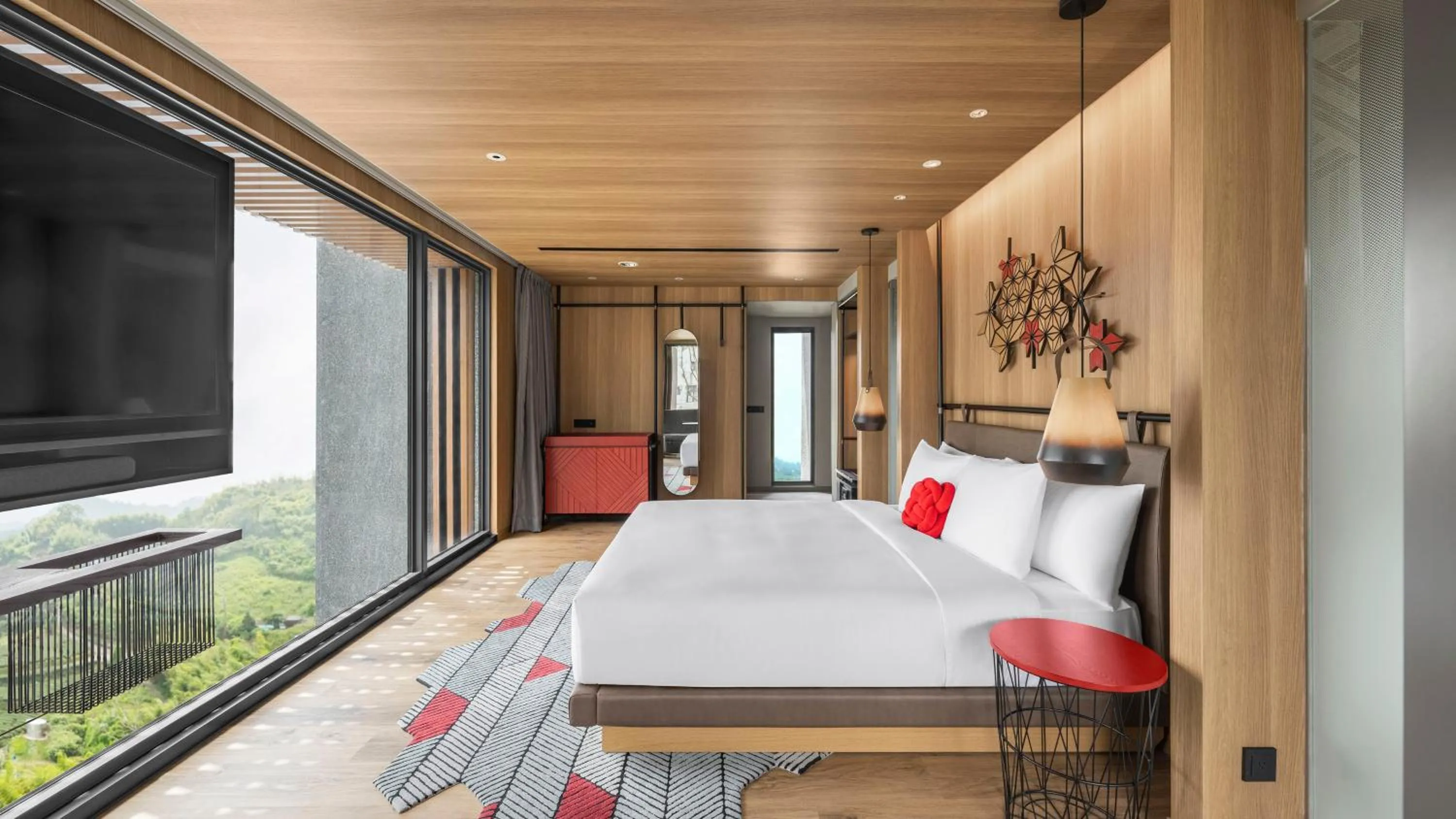 Photo of the whole room, Bed in Hotel Indigo Alishan by IHG