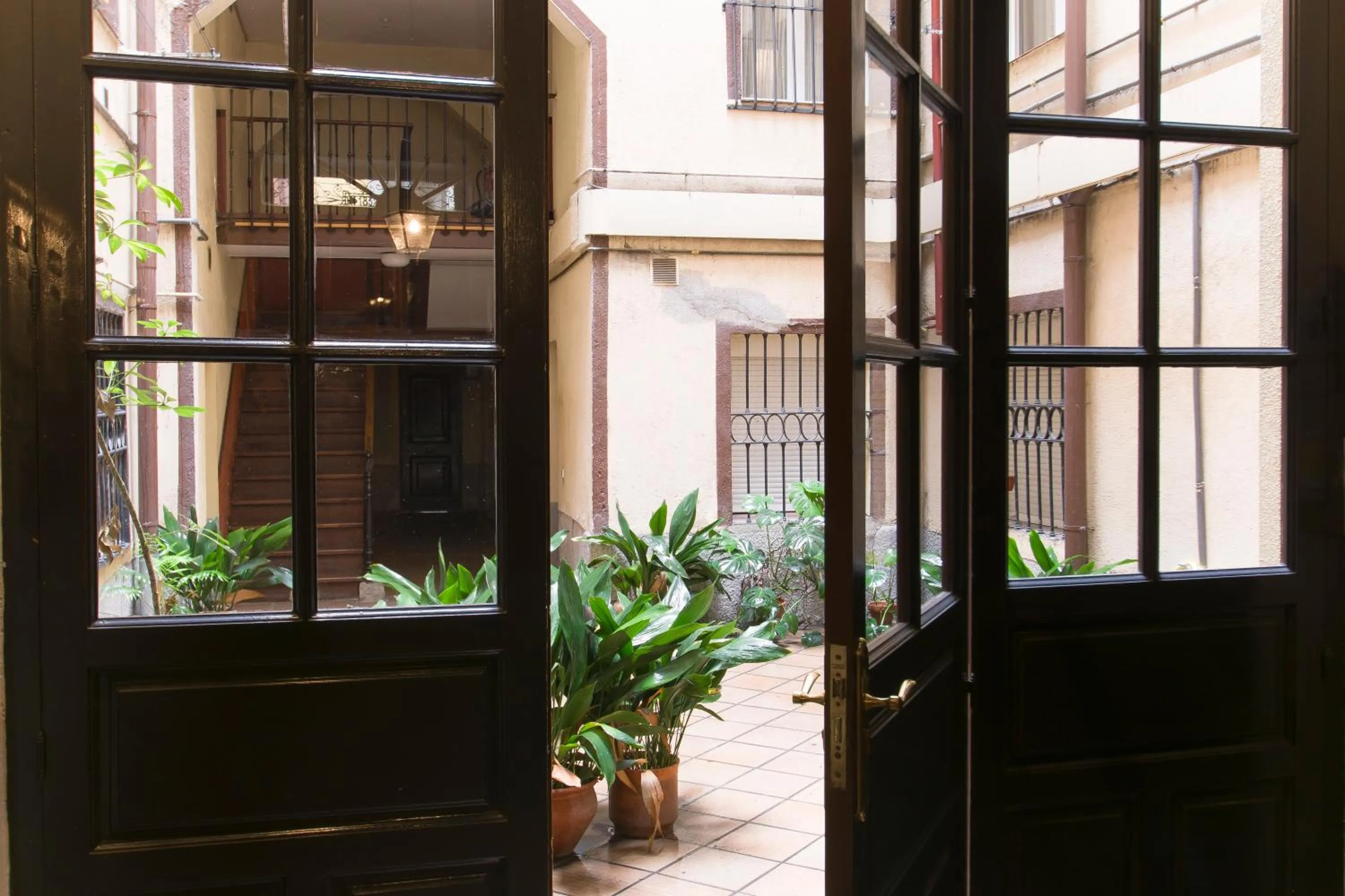 Patio in Hostal La Vera