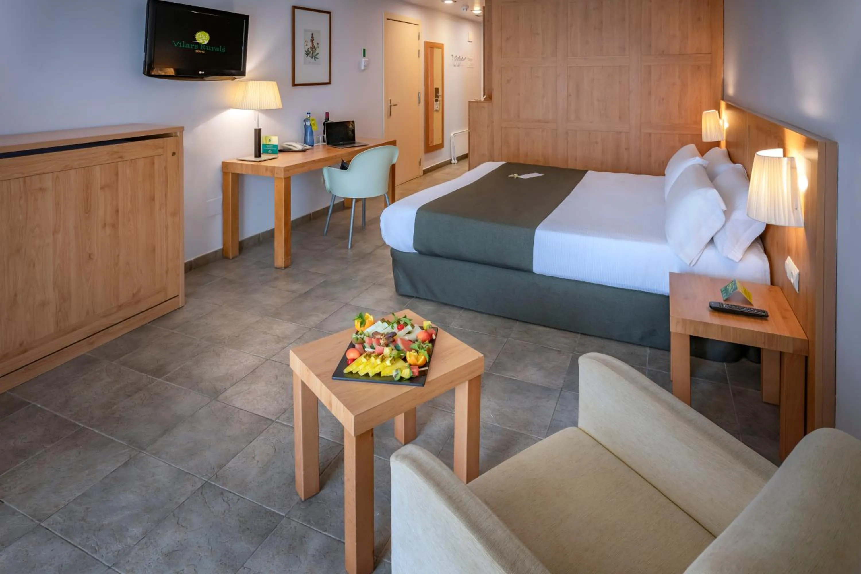 Photo of the whole room, Bed in Vilar Rural De Sant Hilari Sacalm by Serhs Hotels