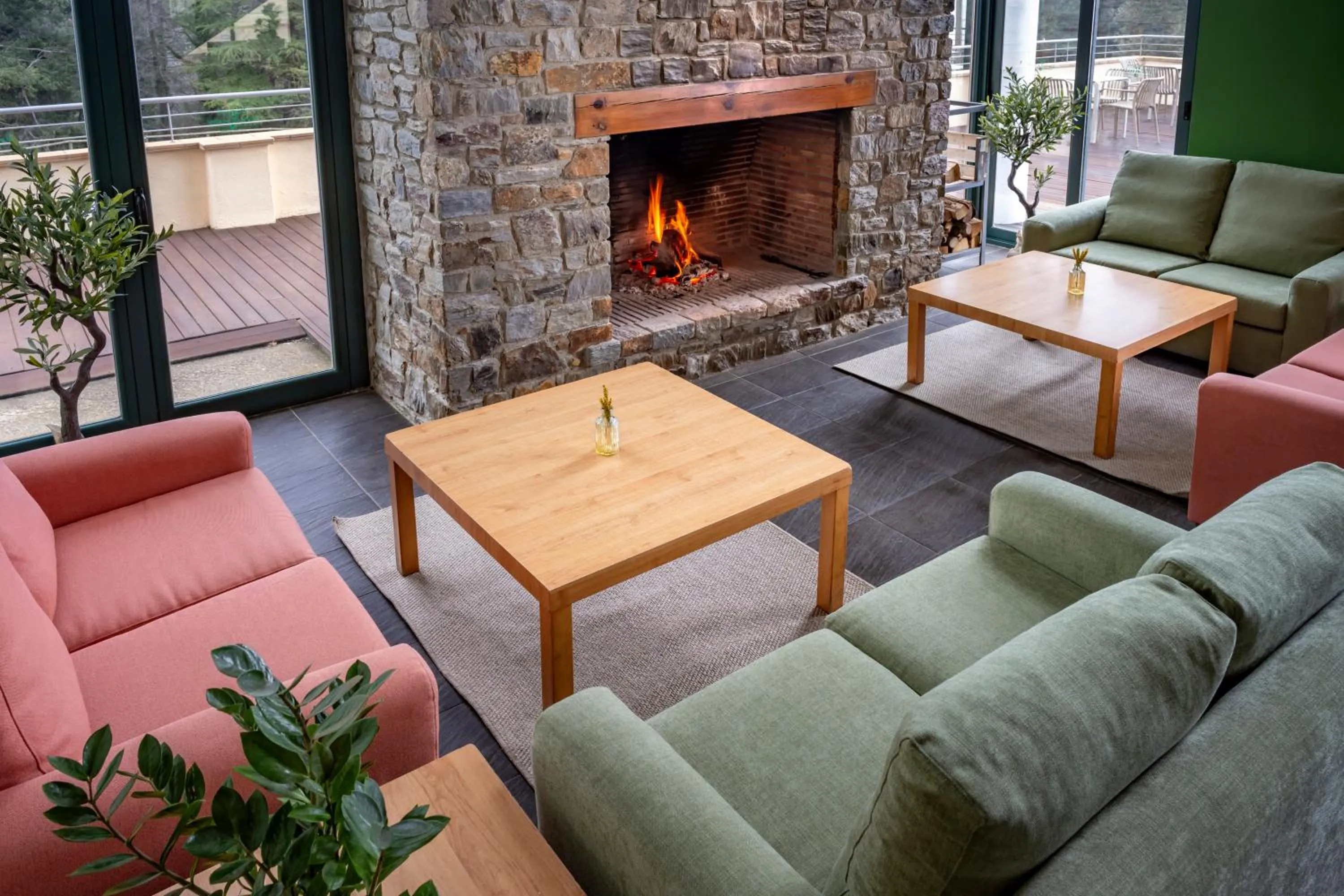 Living room in Vilar Rural De Sant Hilari Sacalm by Serhs Hotels