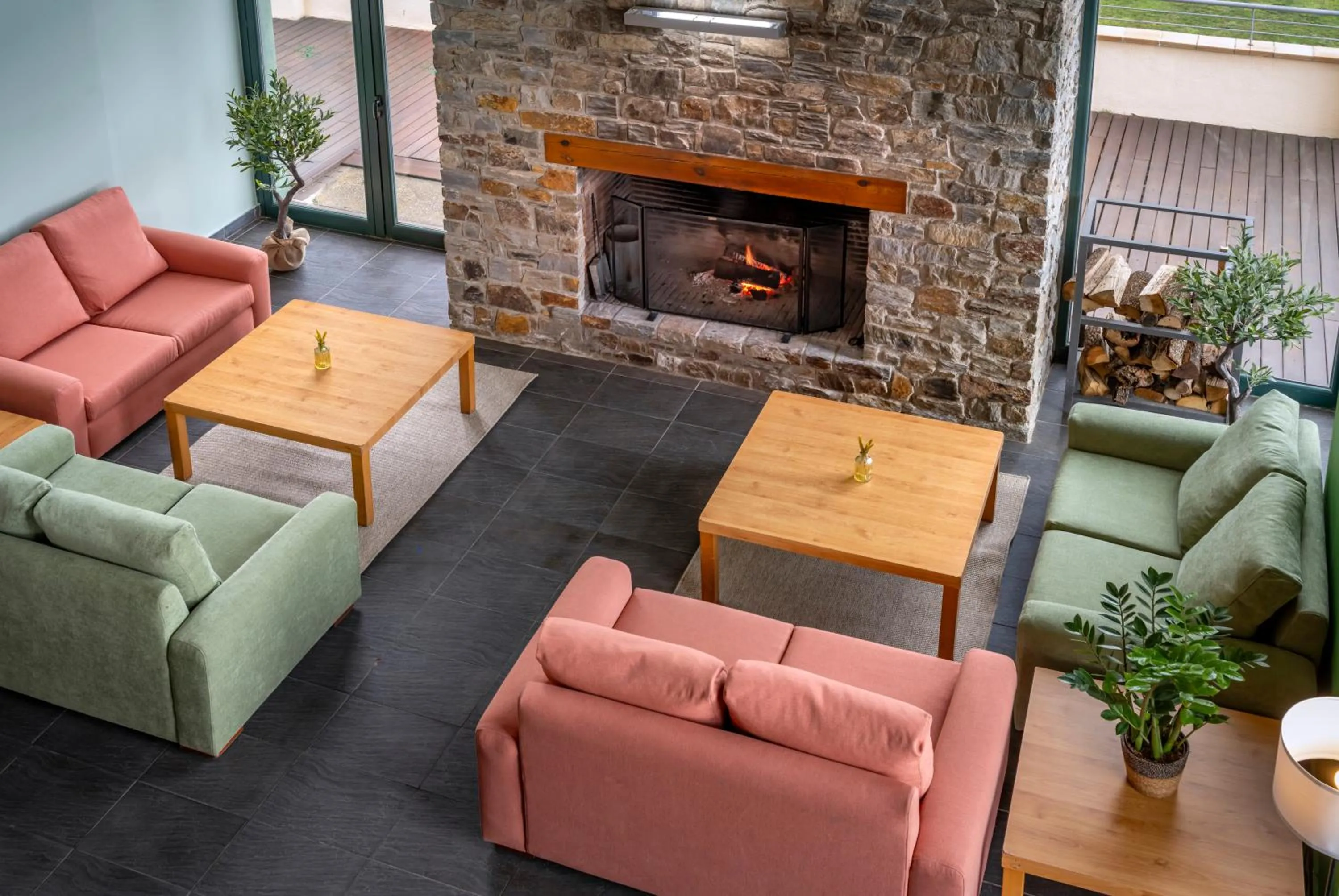 Living room in Vilar Rural De Sant Hilari Sacalm by Serhs Hotels