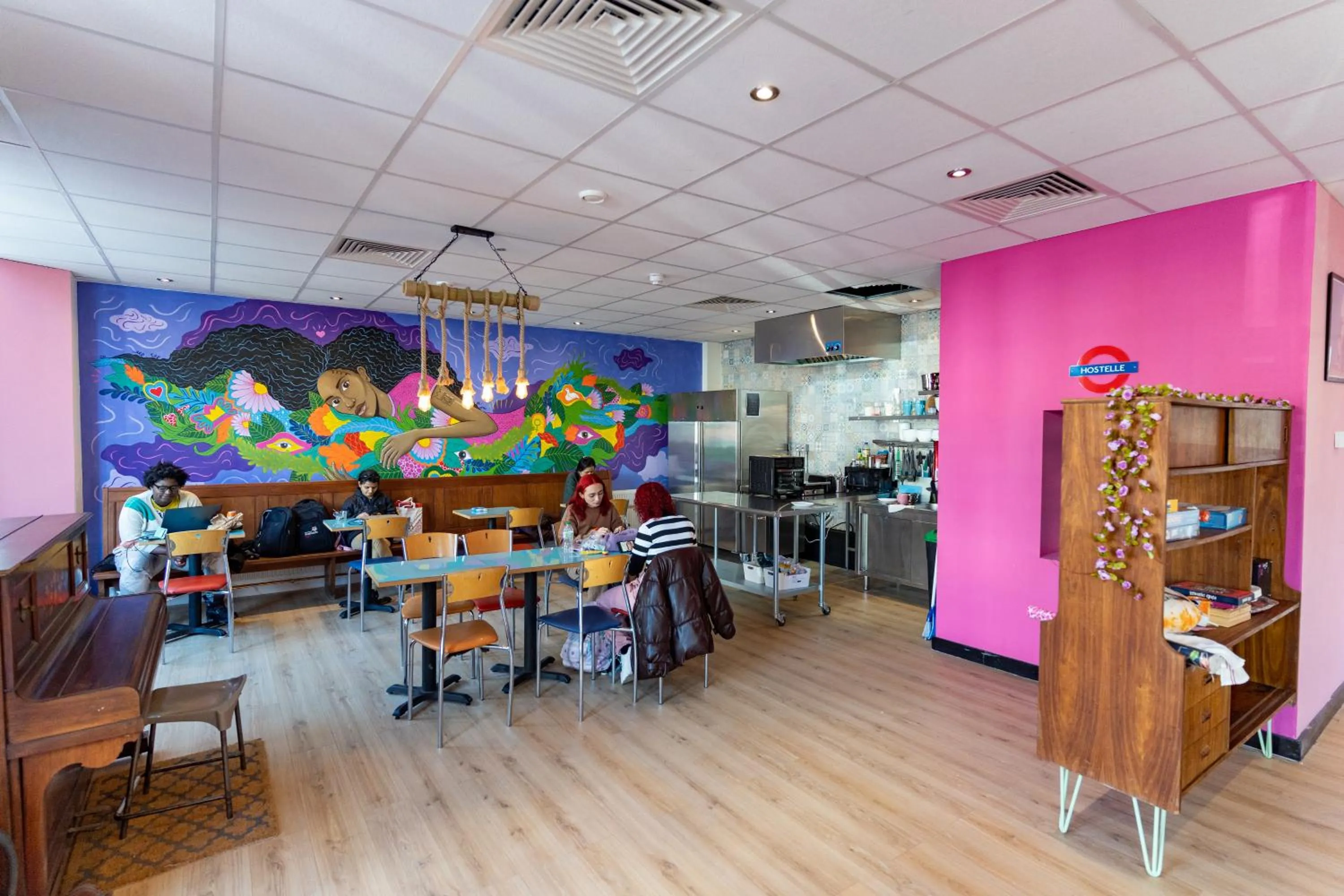 Dining area in Hostelle - women only hostel London