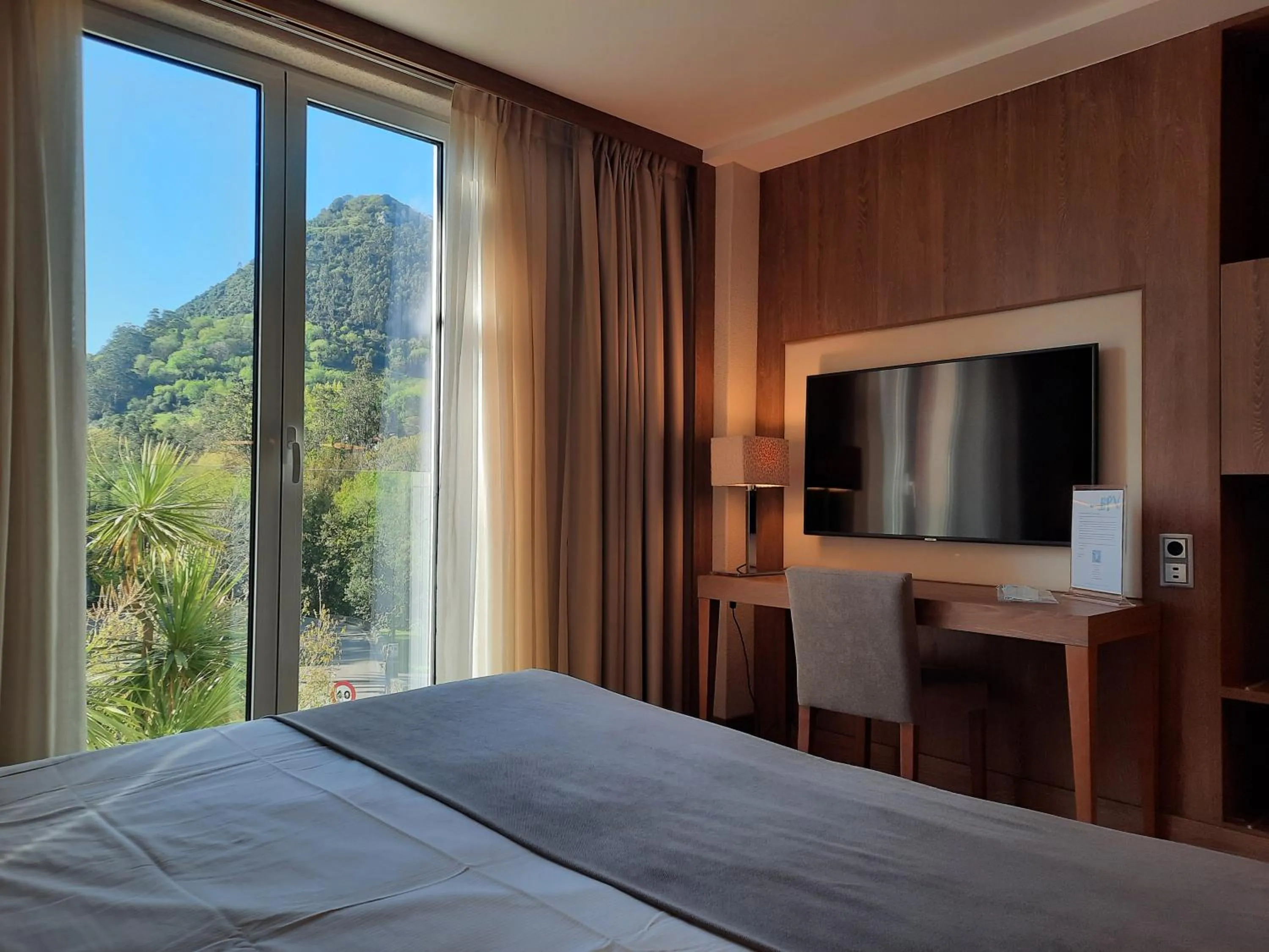 Garden view, Bed in Gran Hotel Balneario De Puente Viesgo
