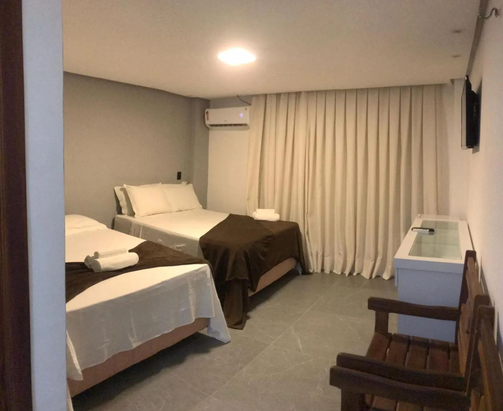 Bed in Milos Hotel Icaraizinho