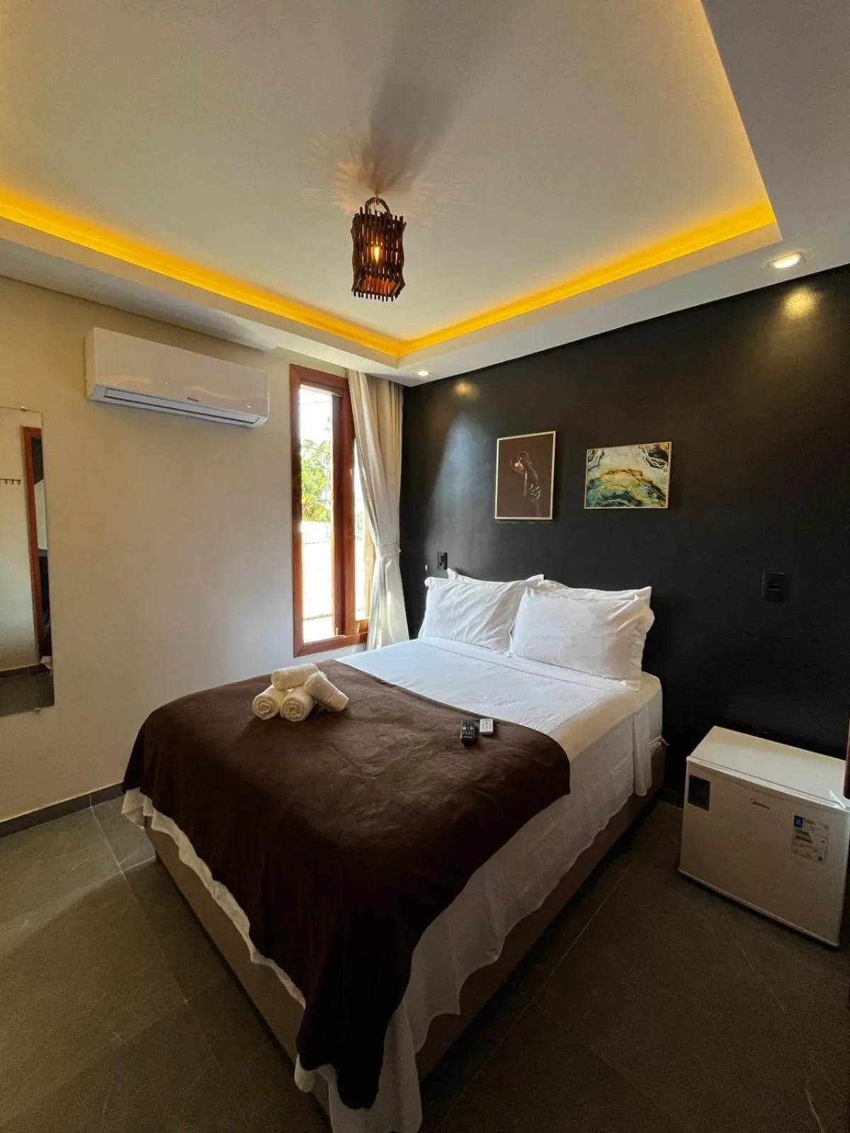 Bed in Milos Hotel Icaraizinho