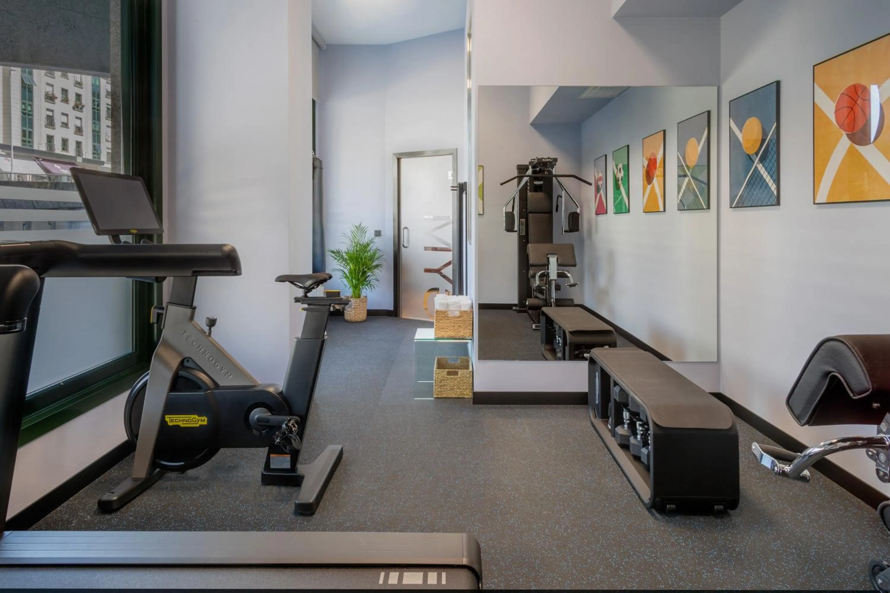 Fitness centre/facilities in Hotel Santiago Plaza Affiliated by Meliá